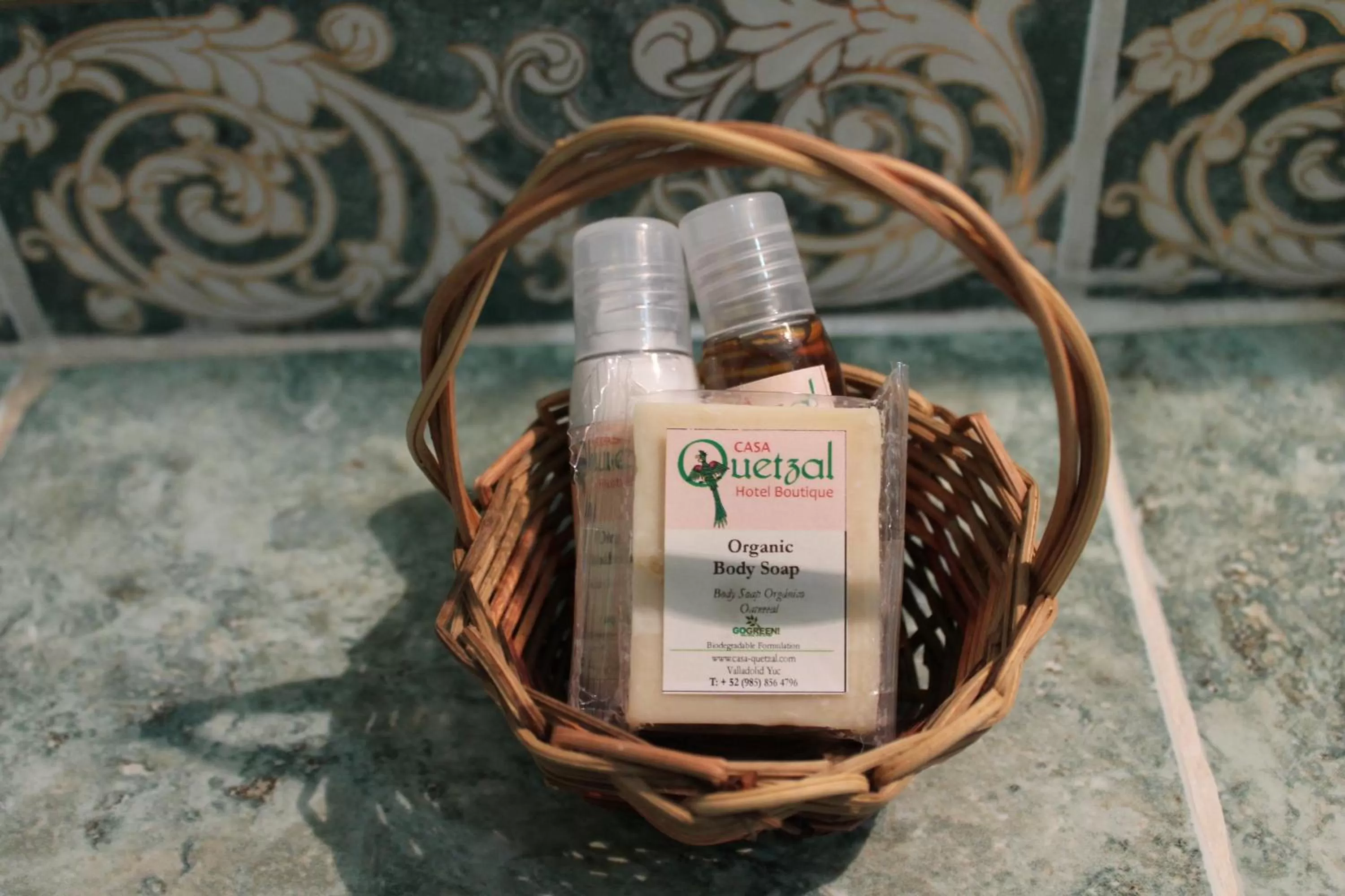 Decorative detail in Casa Quetzal Hotel