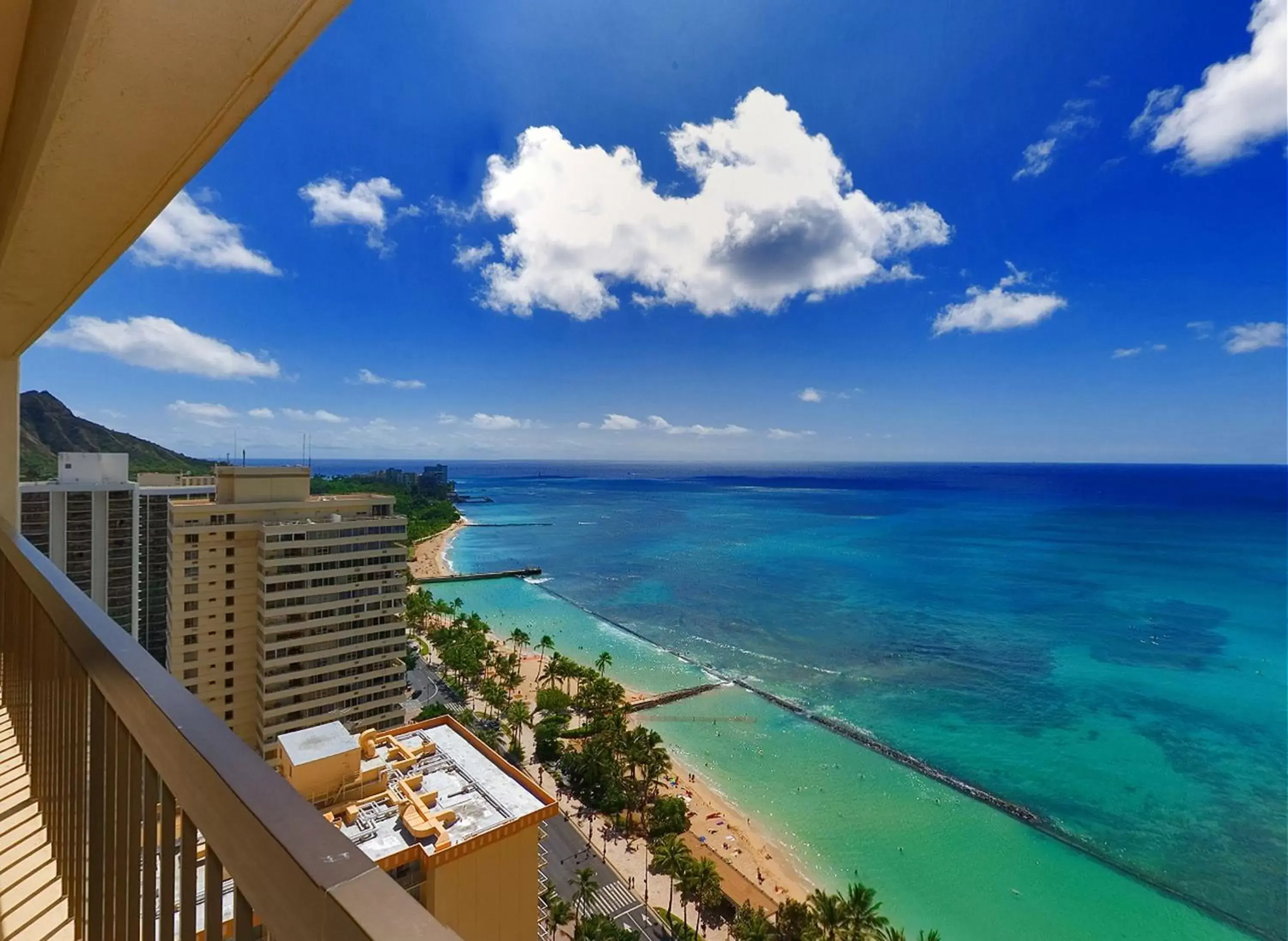 Patio, Balcony/Terrace in Aston Waikiki Beach Tower