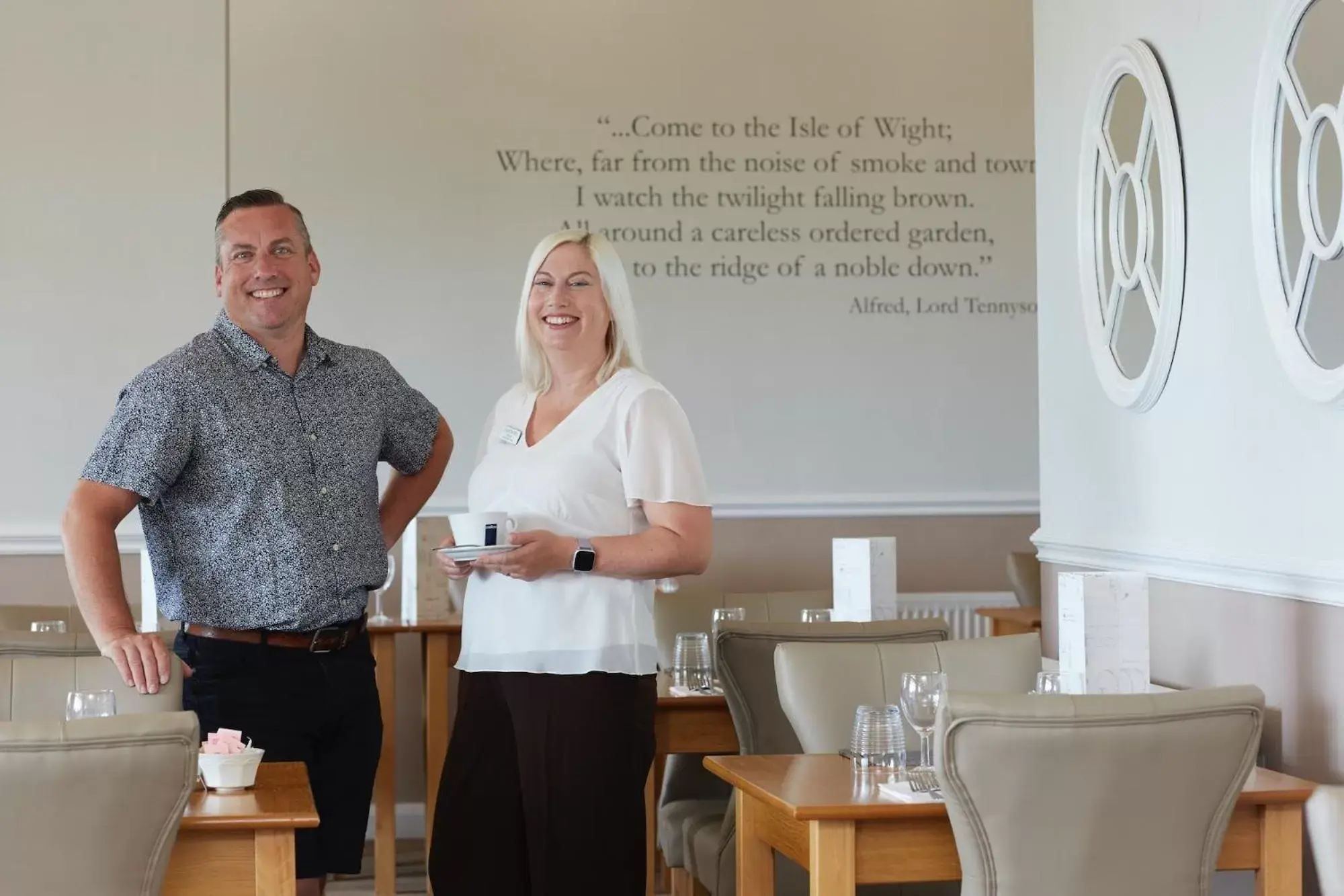 Restaurant/places to eat in Luccombe Hall Hotel