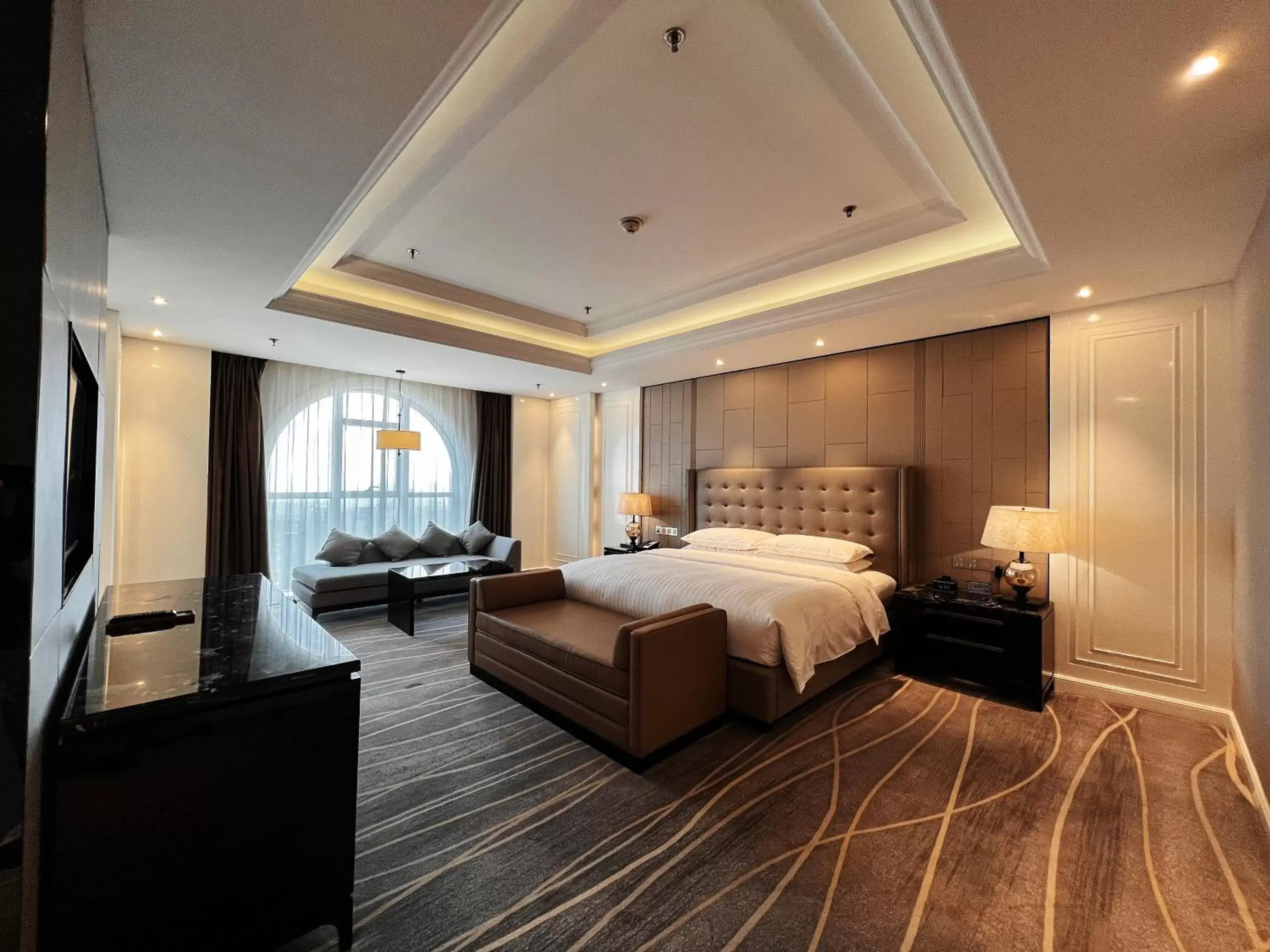 Bedroom in Zhejiang Taizhou Marriott Hotel
