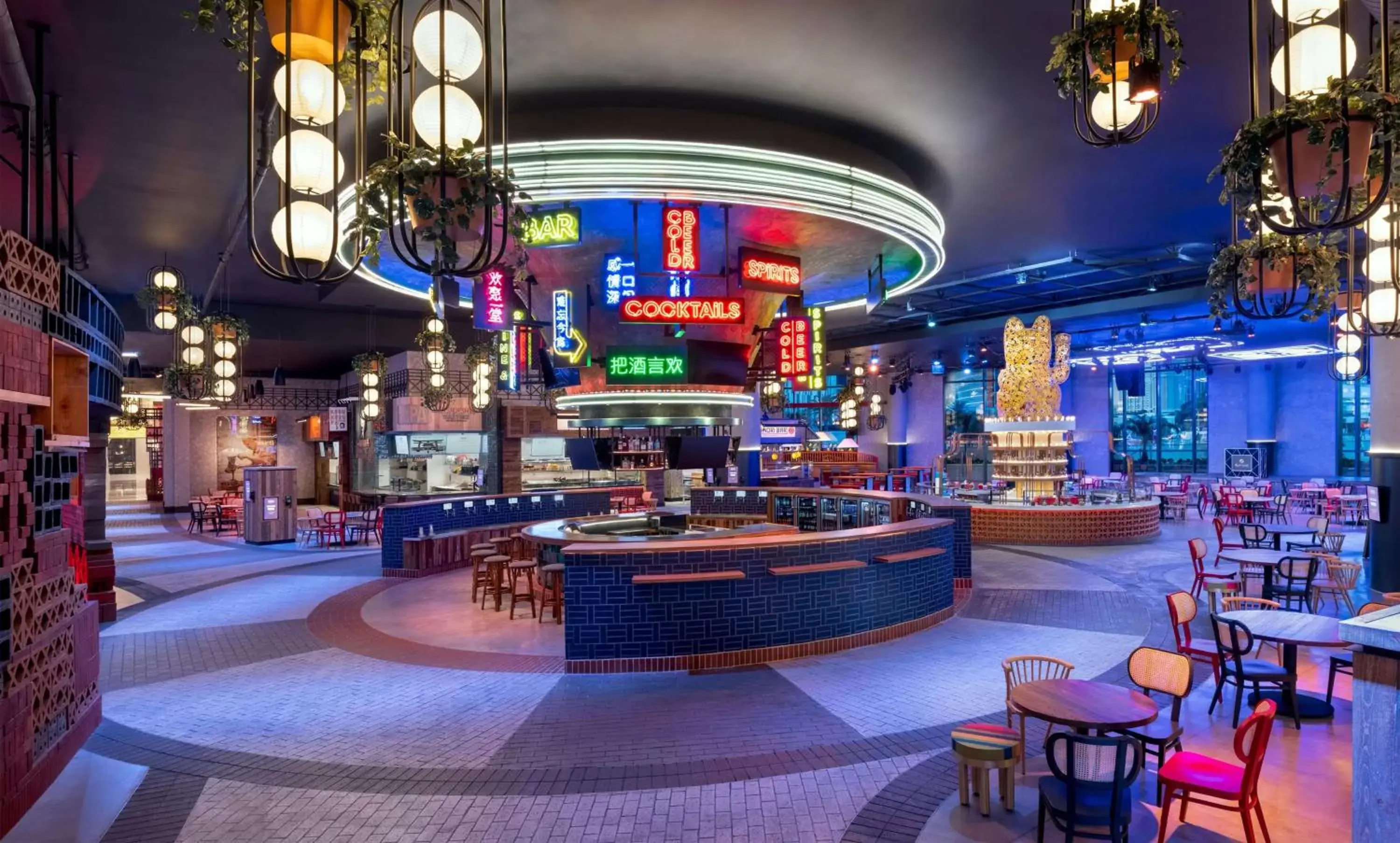 Lounge or bar, Casino in Conrad Las Vegas At Resorts World