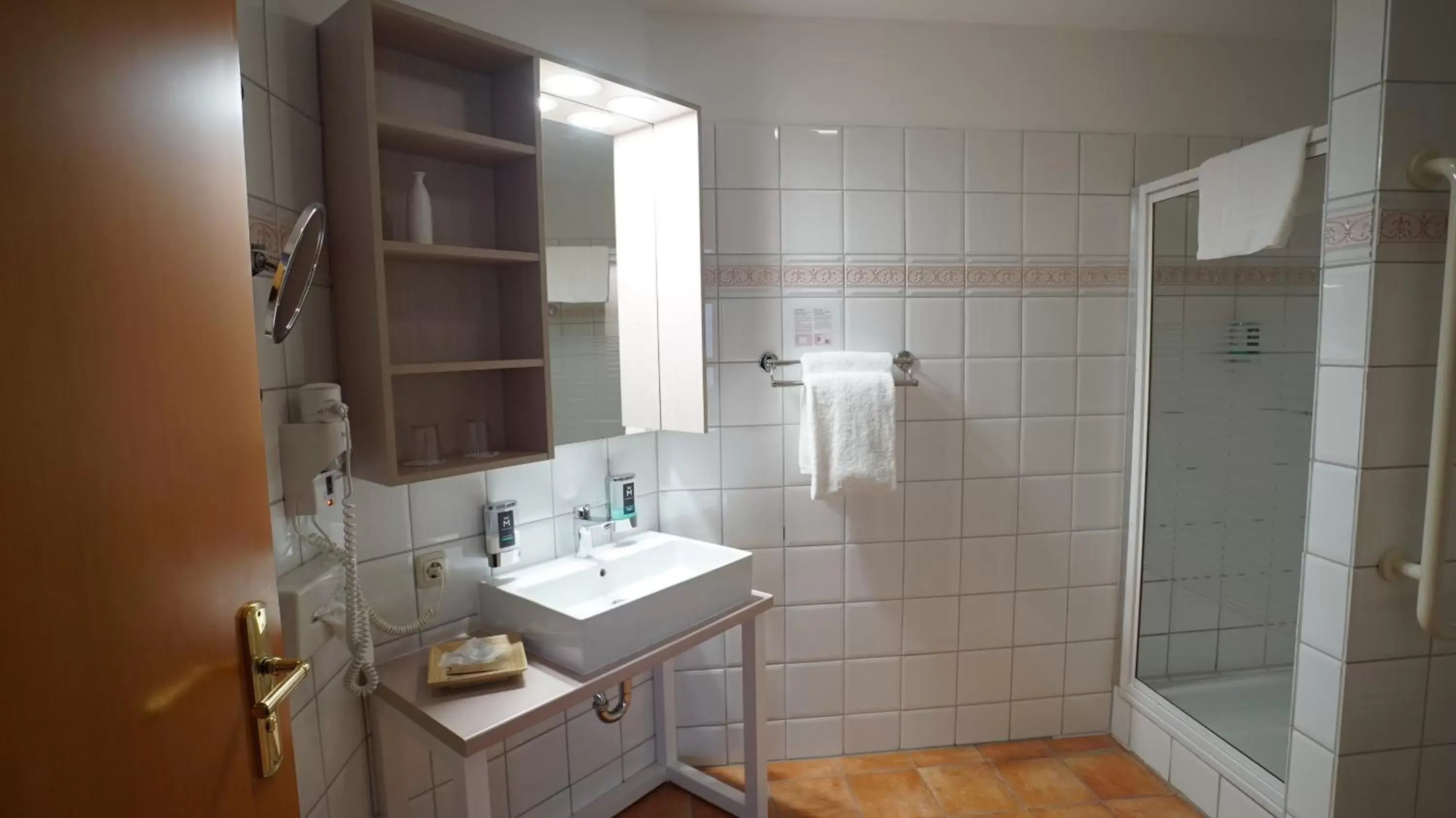 Shower, Bathroom in Dreiklang Business & Spa Resort