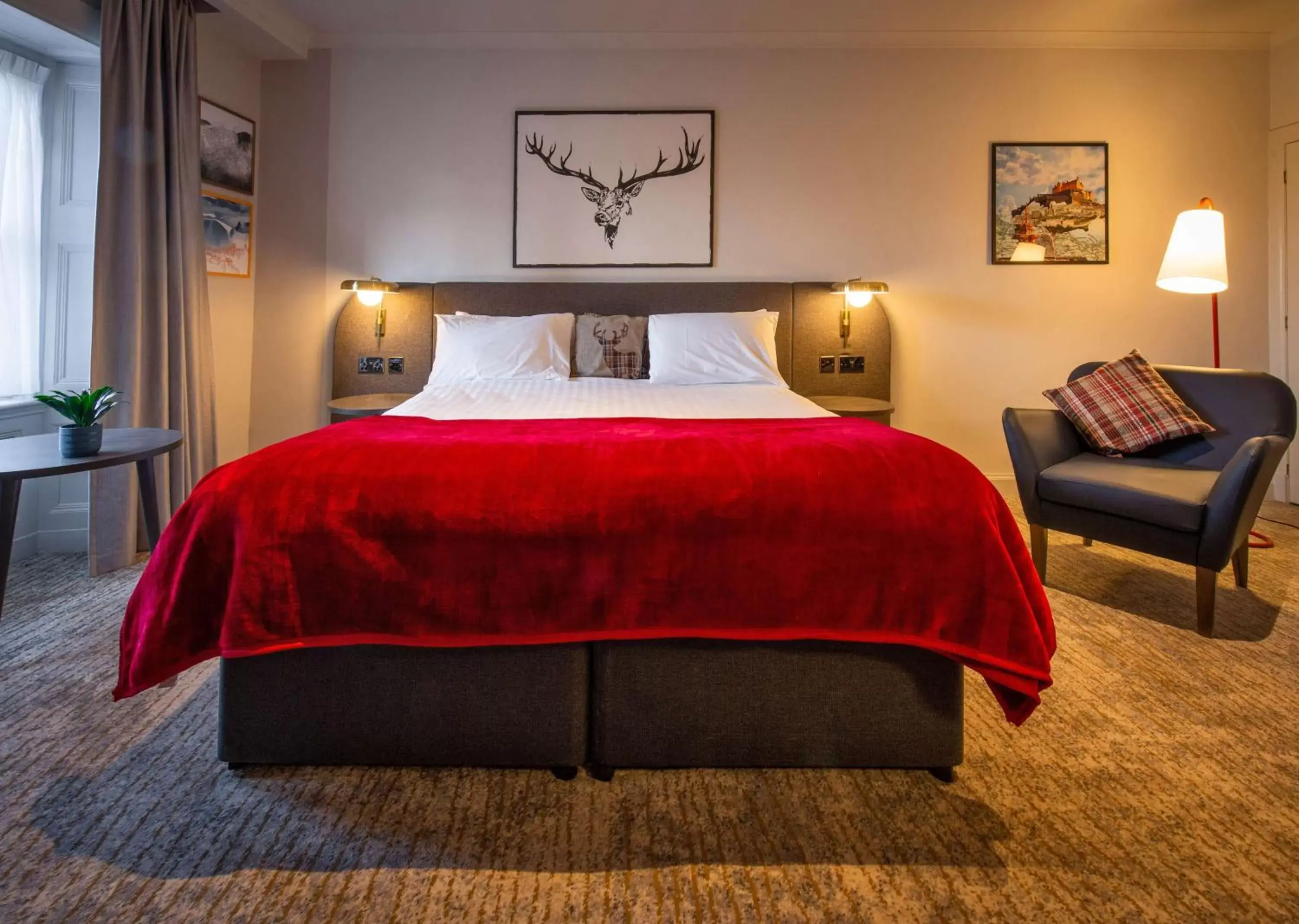 Bedroom, Bed in The Bruntsfield Hotel