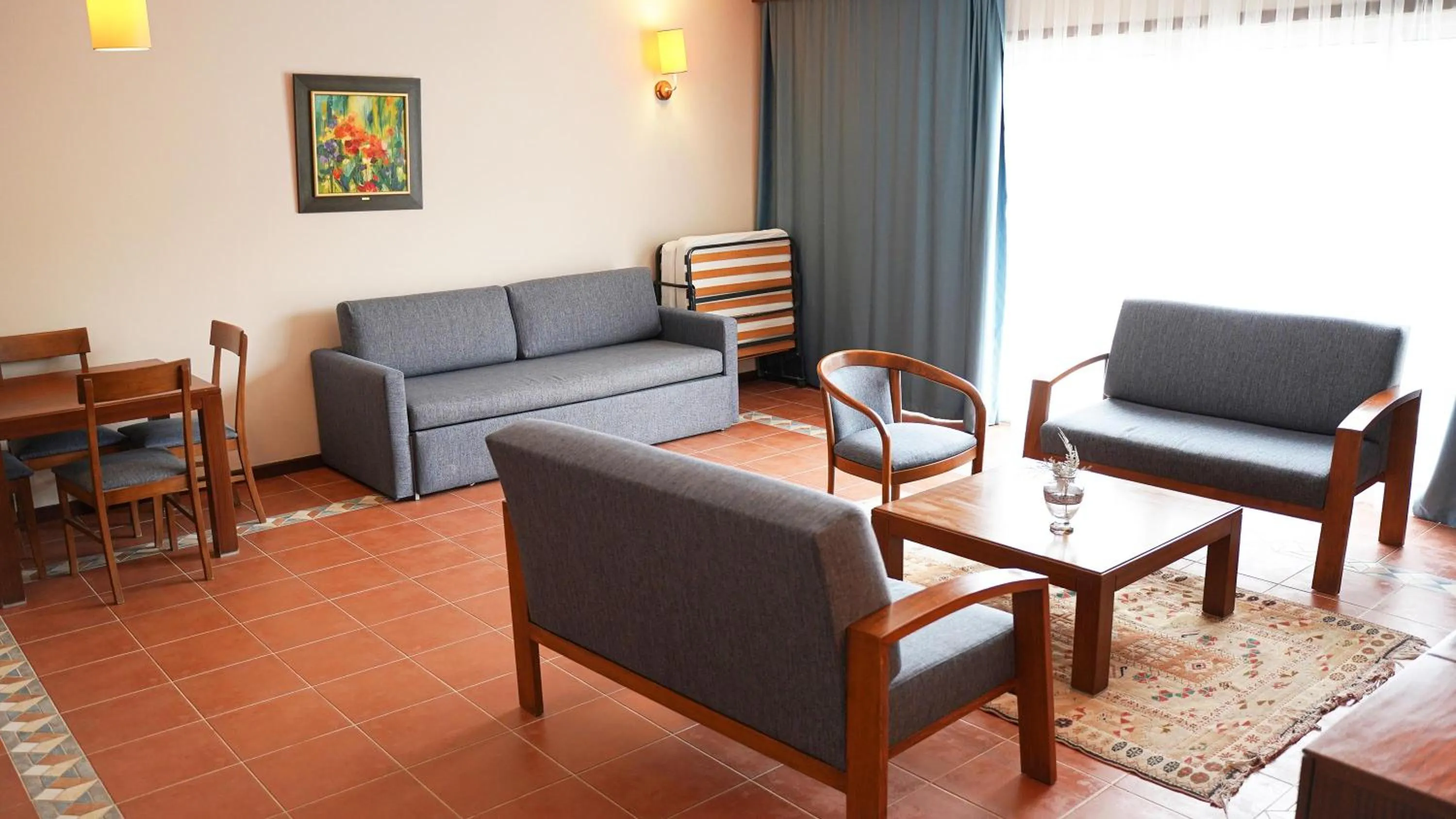 Seating area in Happy Hotel Kalkan