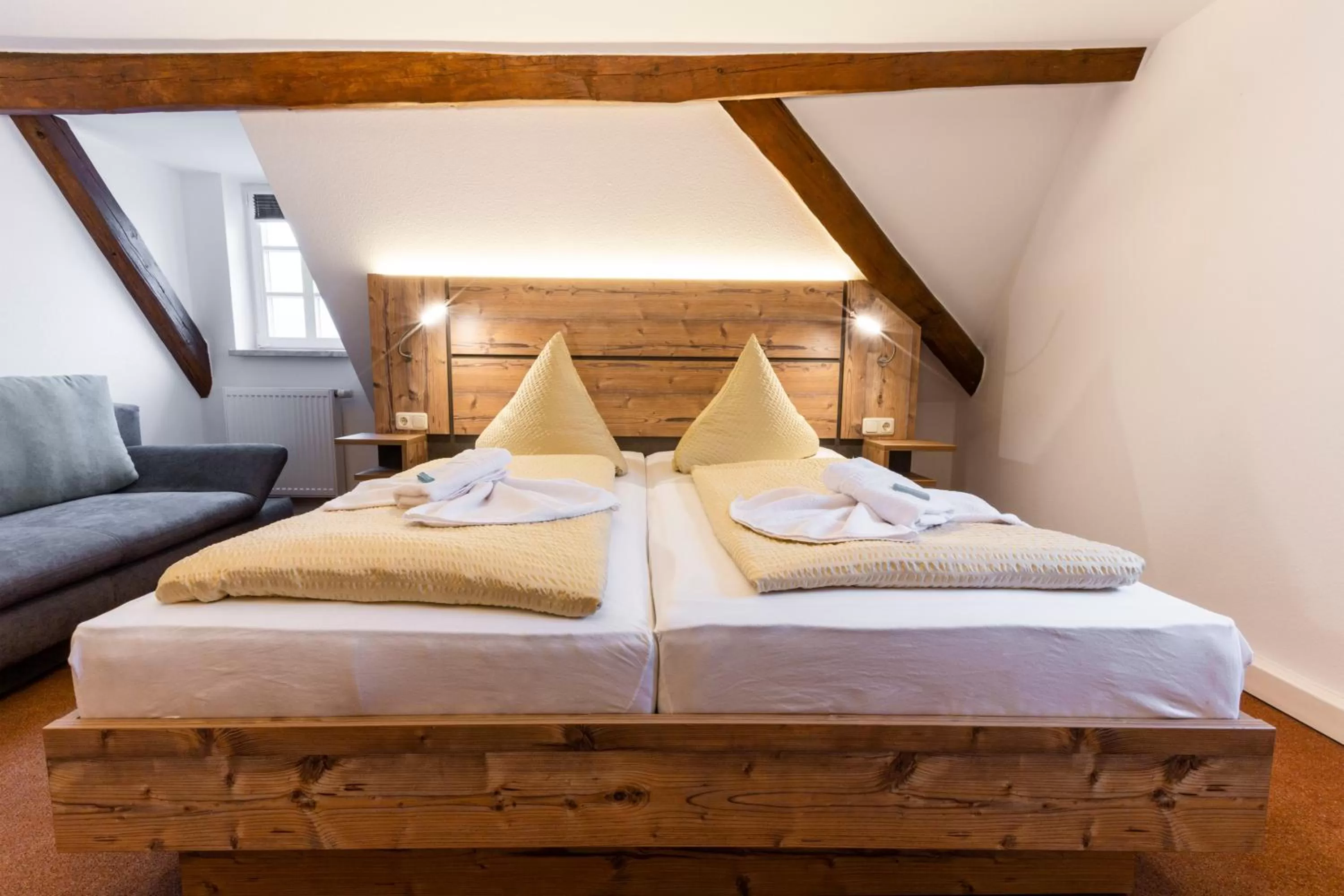 Photo of the whole room, Bed in Waldgasthof Bad Einsiedel