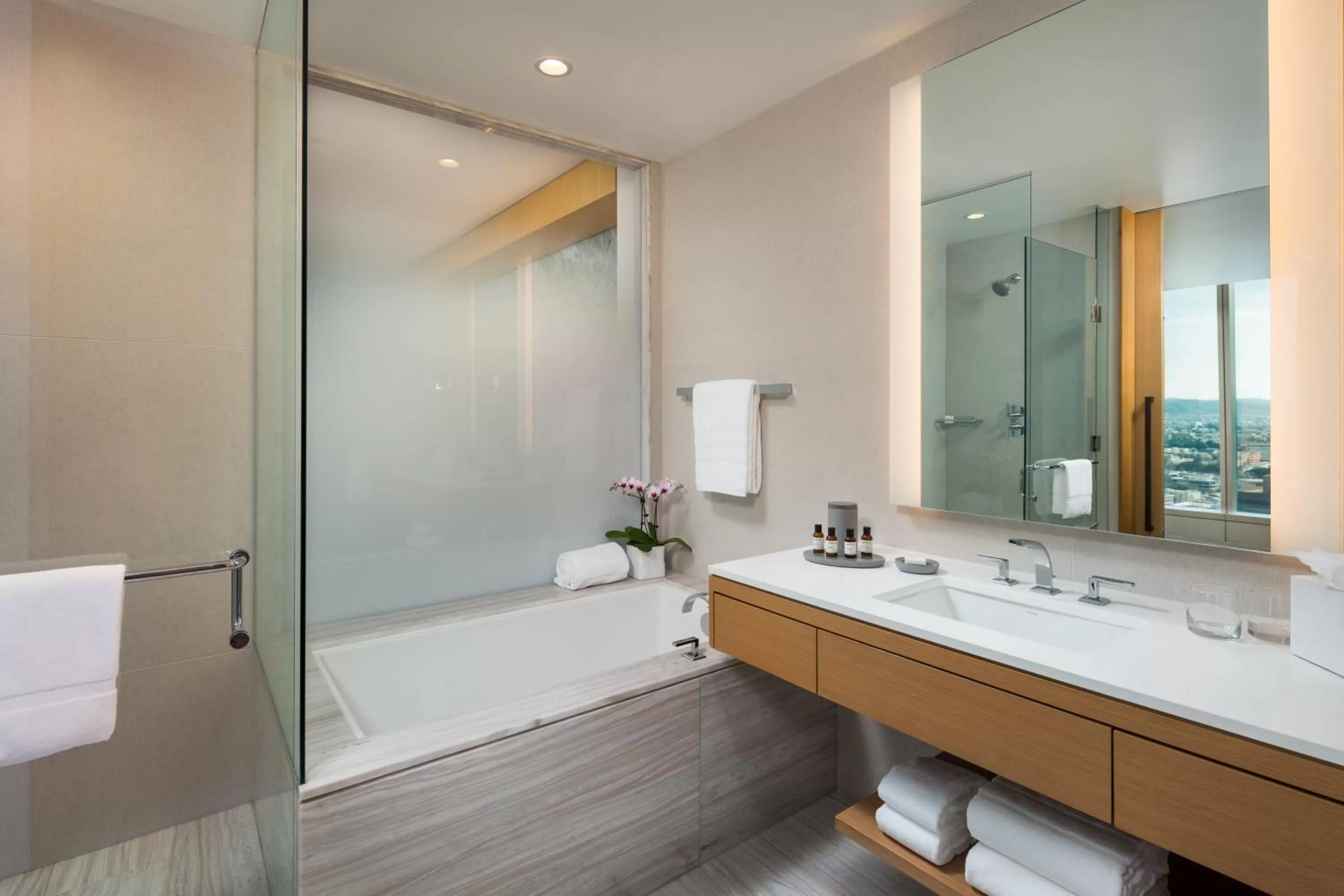 Bathroom in InterContinental - Los Angeles Downtown by IHG