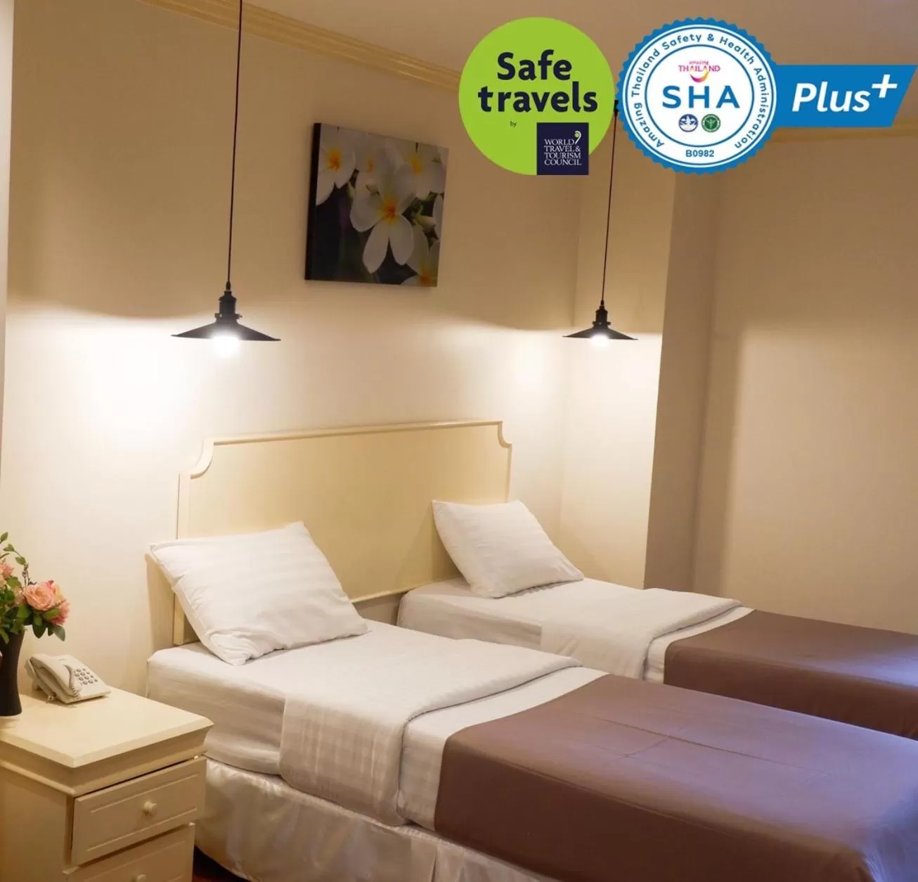 Bed in The Victory Residences Bangkok