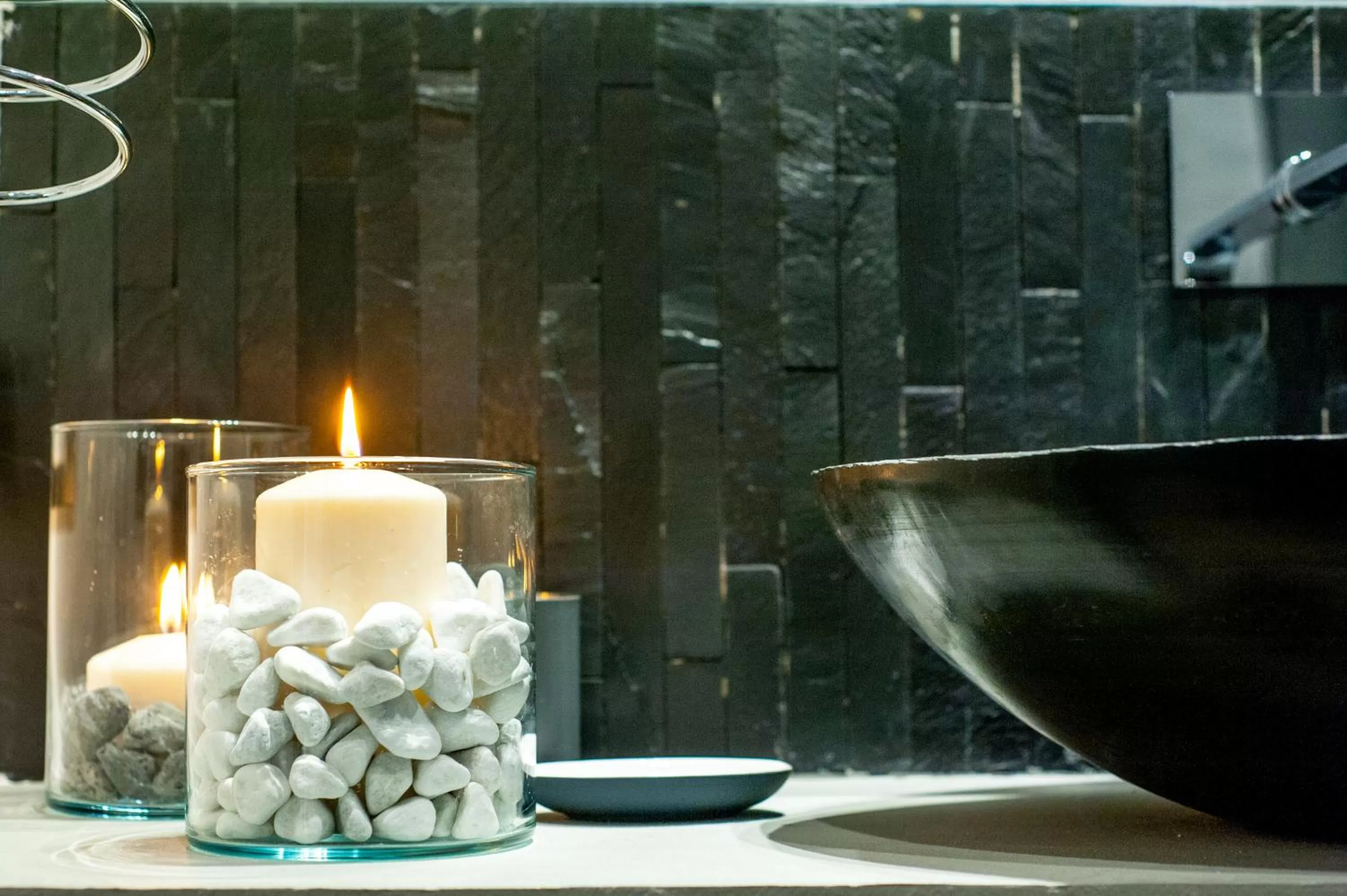 Decorative detail, Bathroom in Tabula Maris B&B