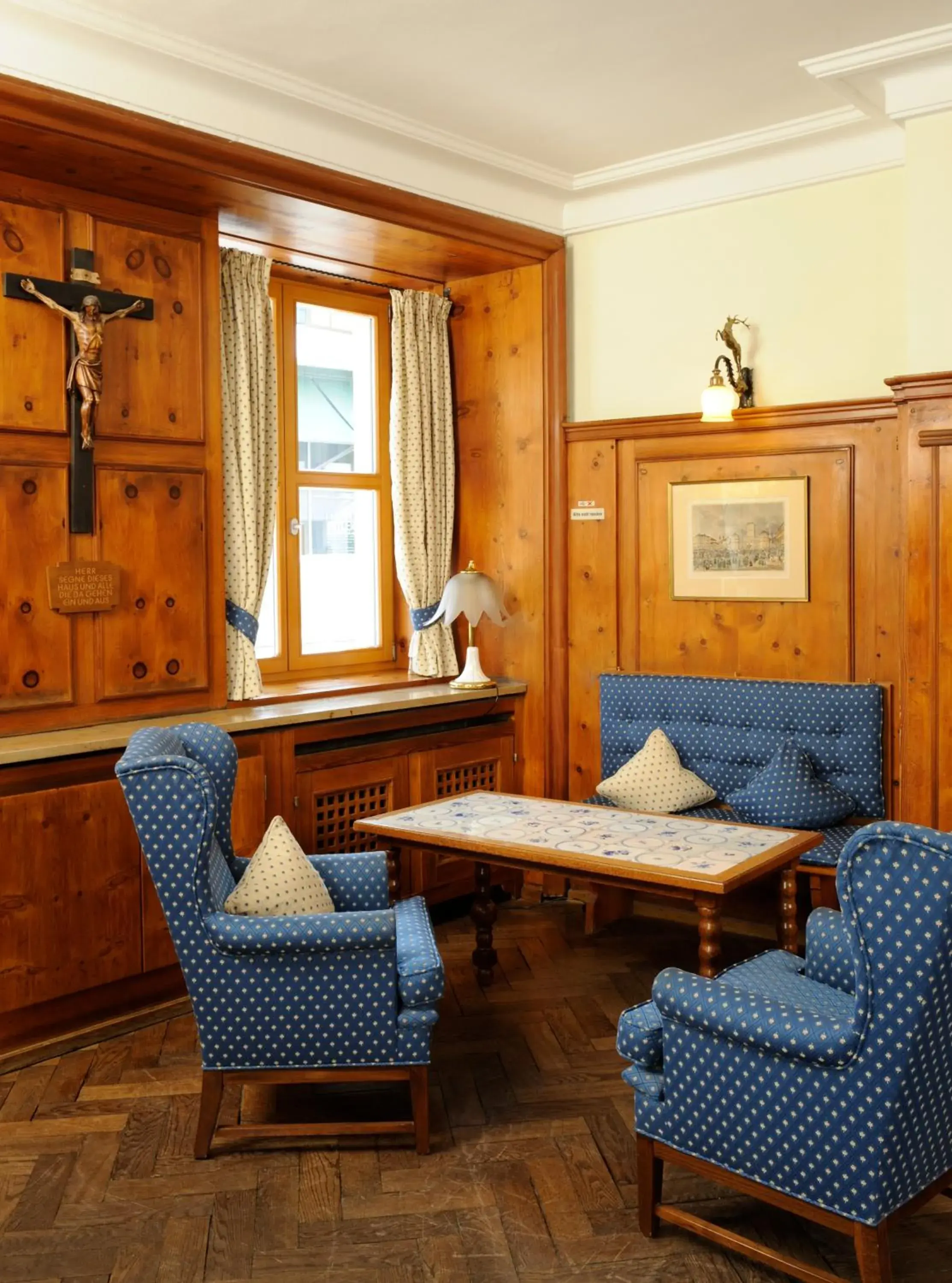 Lobby or reception, Seating Area in Hotel Blauer Bock