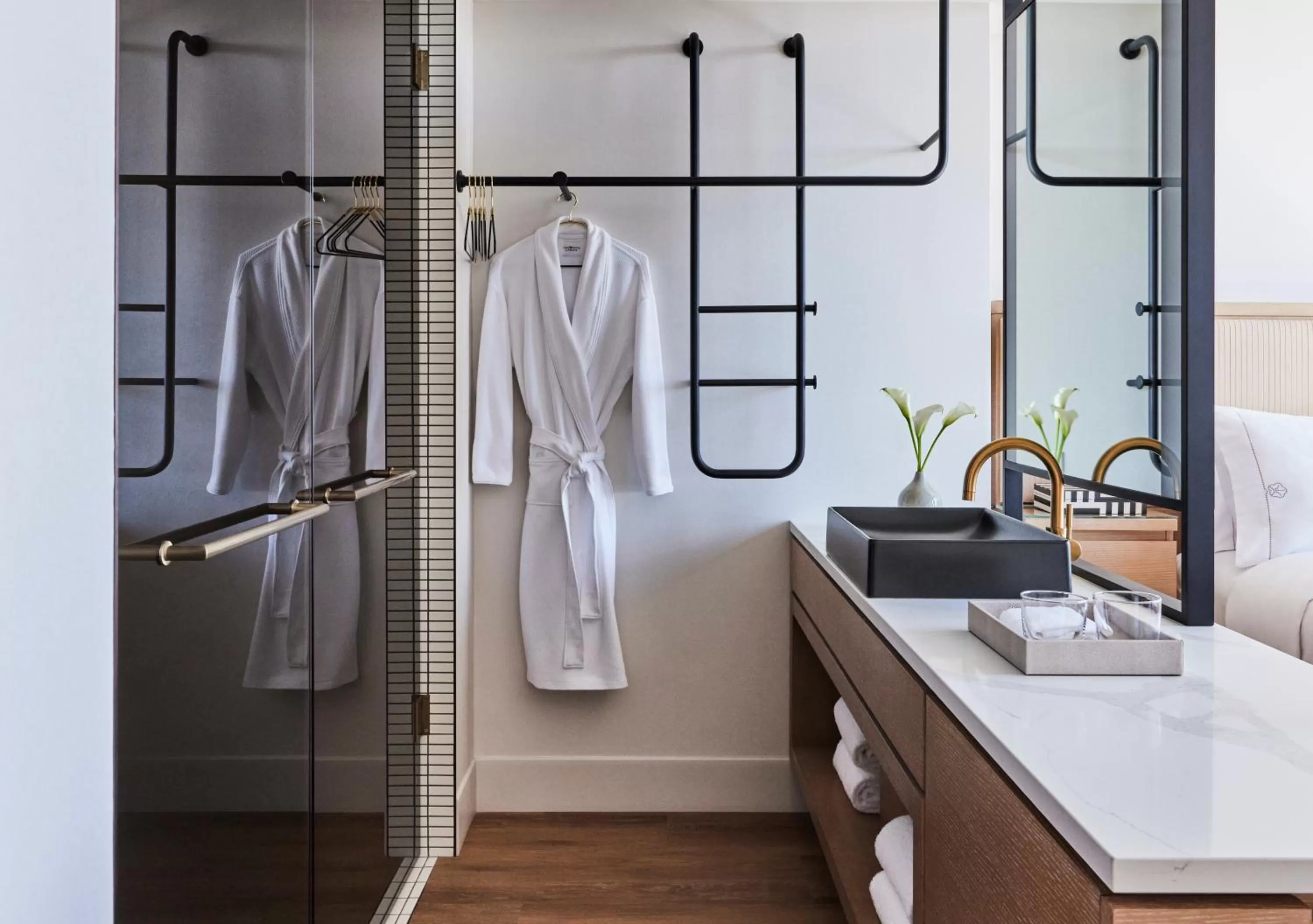 Bathroom in Omni Boston Hotel at the Seaport