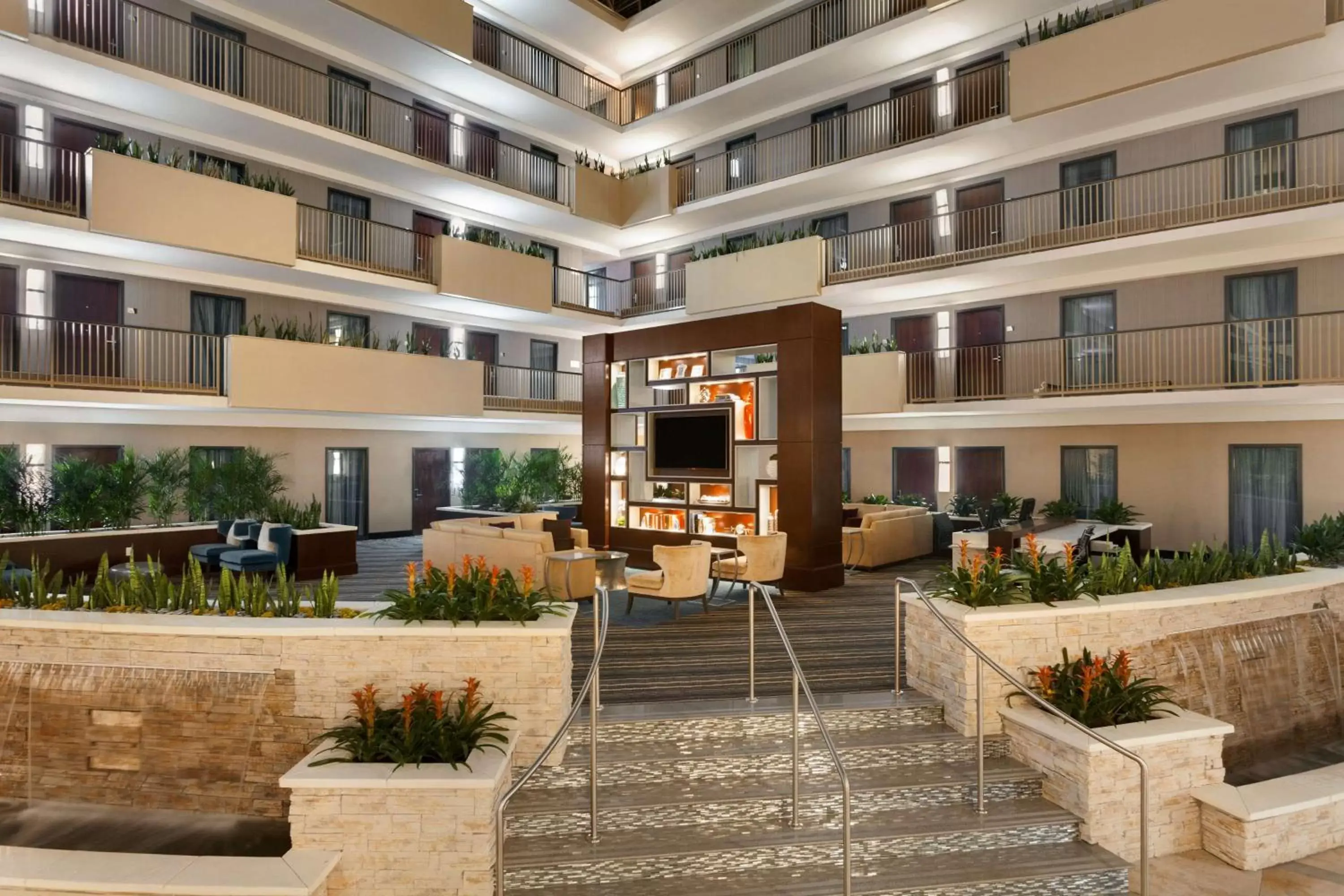 Lobby or reception, Property Building in Embassy Suites by Hilton Atlanta Airport