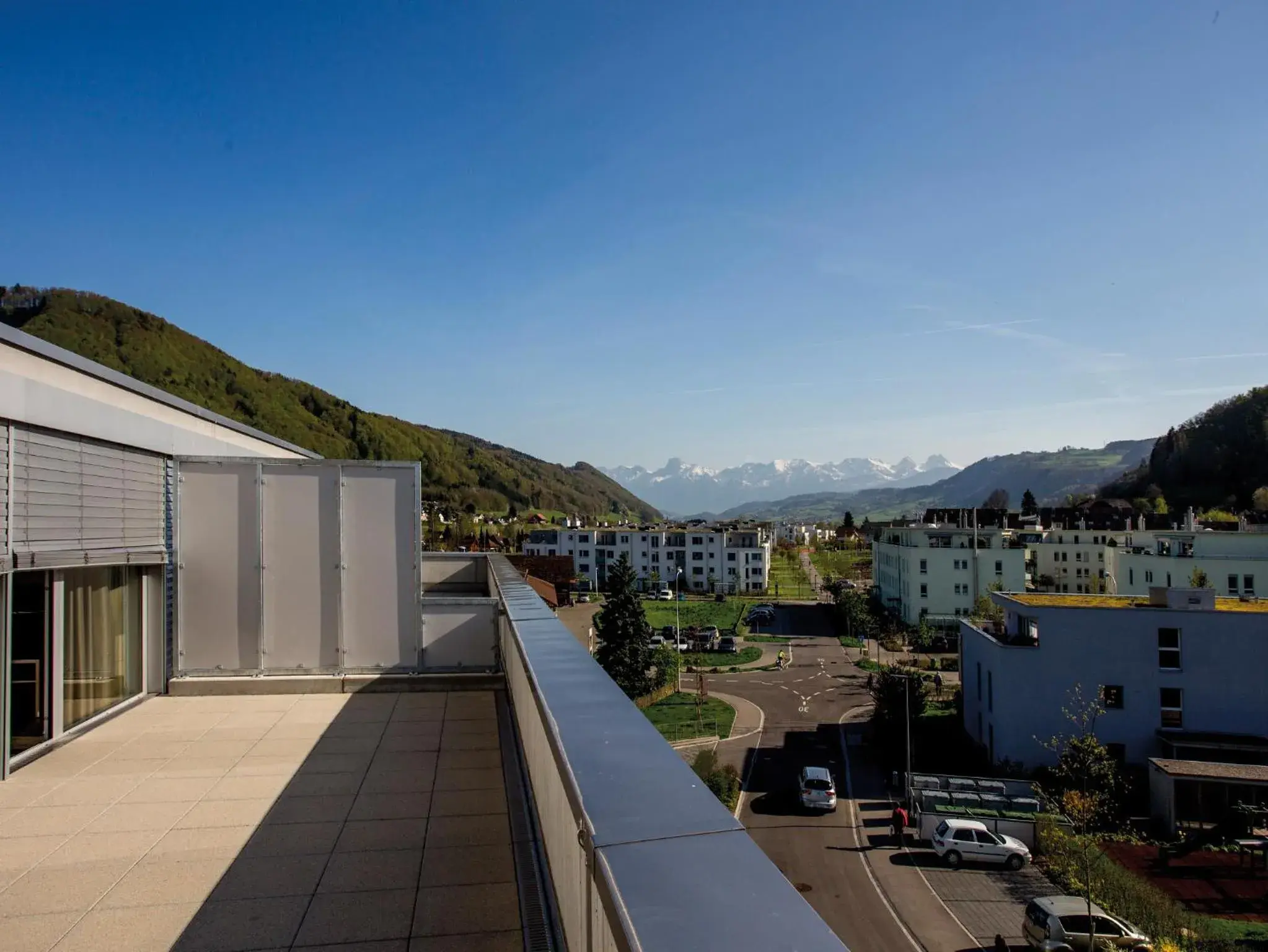 Balcony/Terrace in Hotel Hine Adon Bern Airport