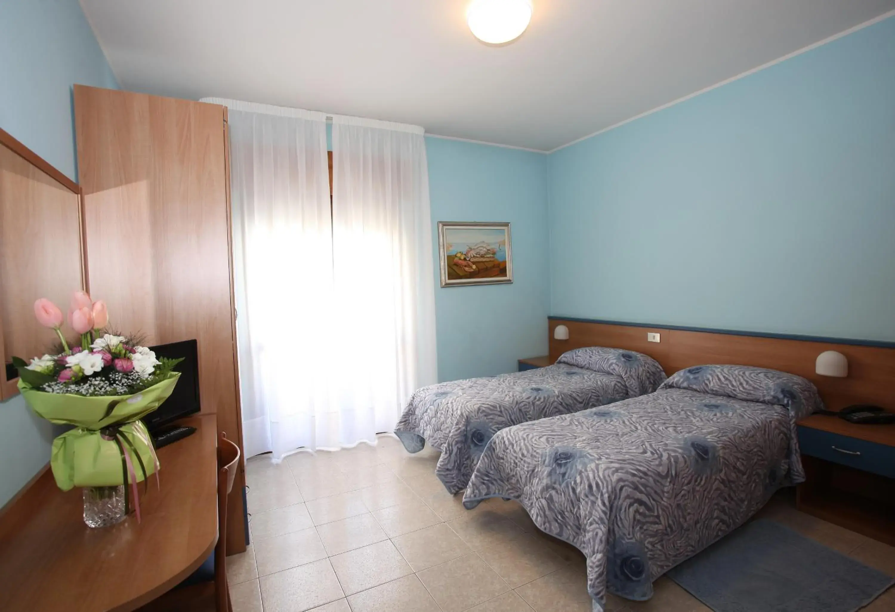 Bedroom, Bed in Albergo Ridente