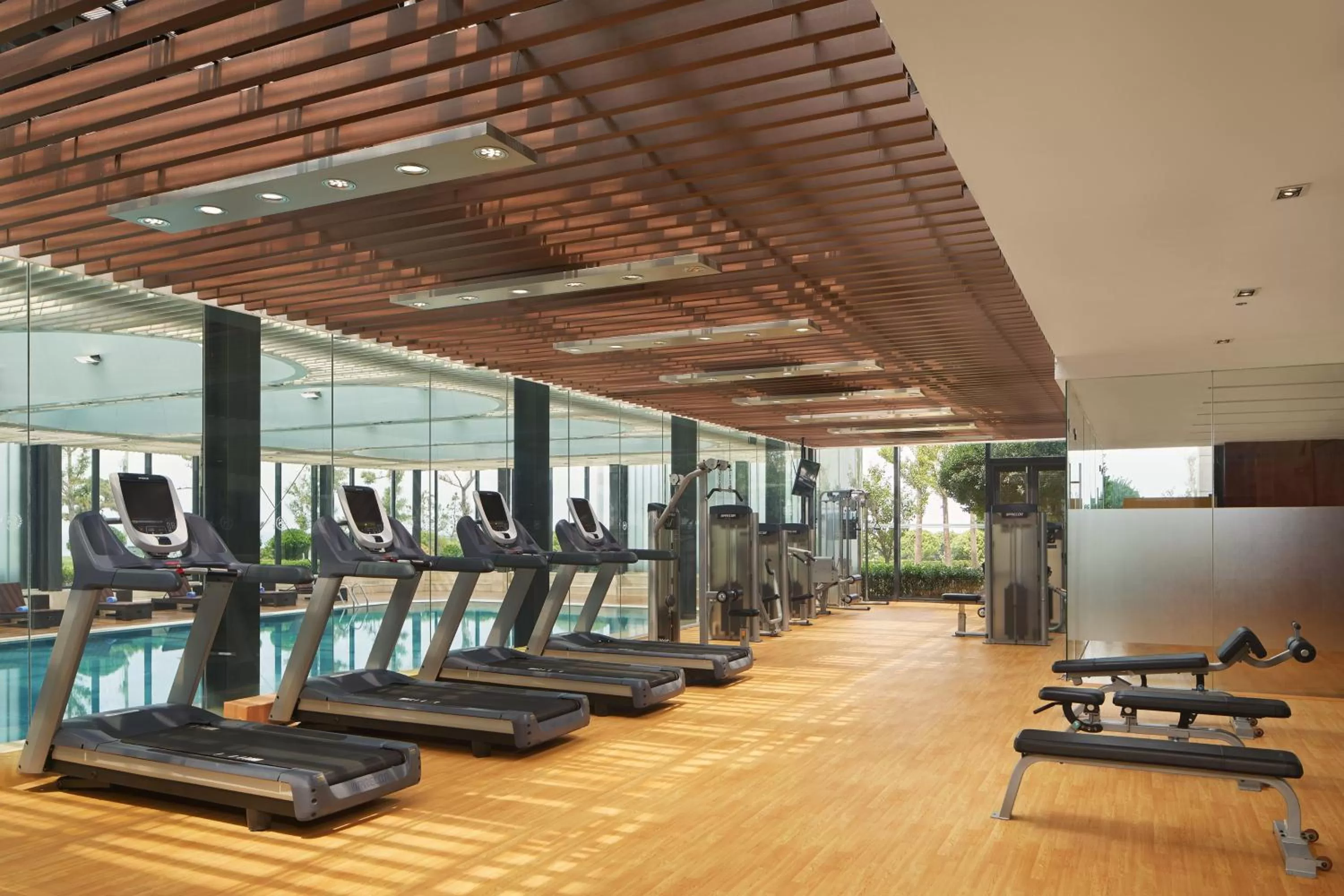 Fitness centre/facilities in Sheraton Yantai Golden Beach Resort