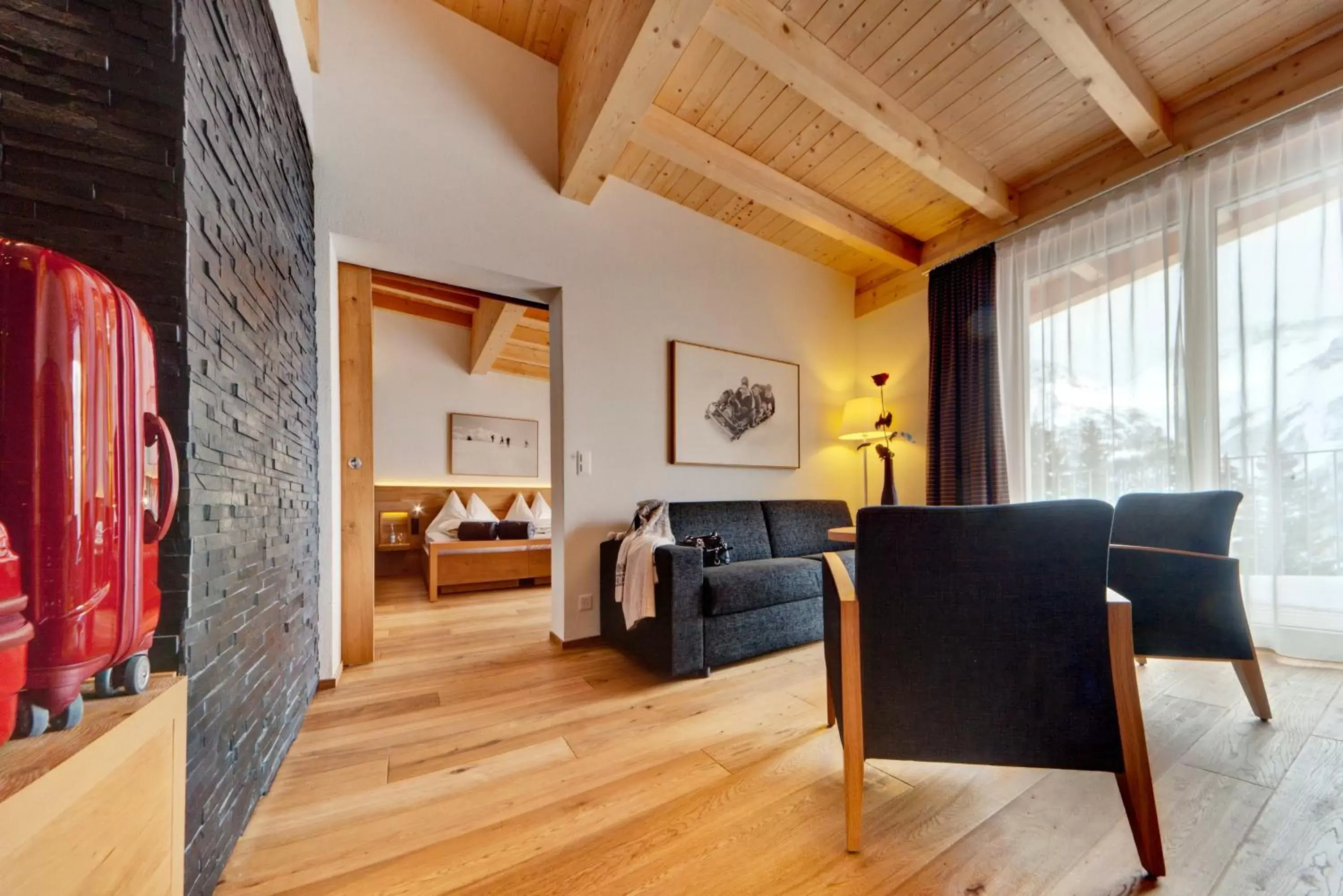 Living room, Seating Area in Waldhotel Arosa