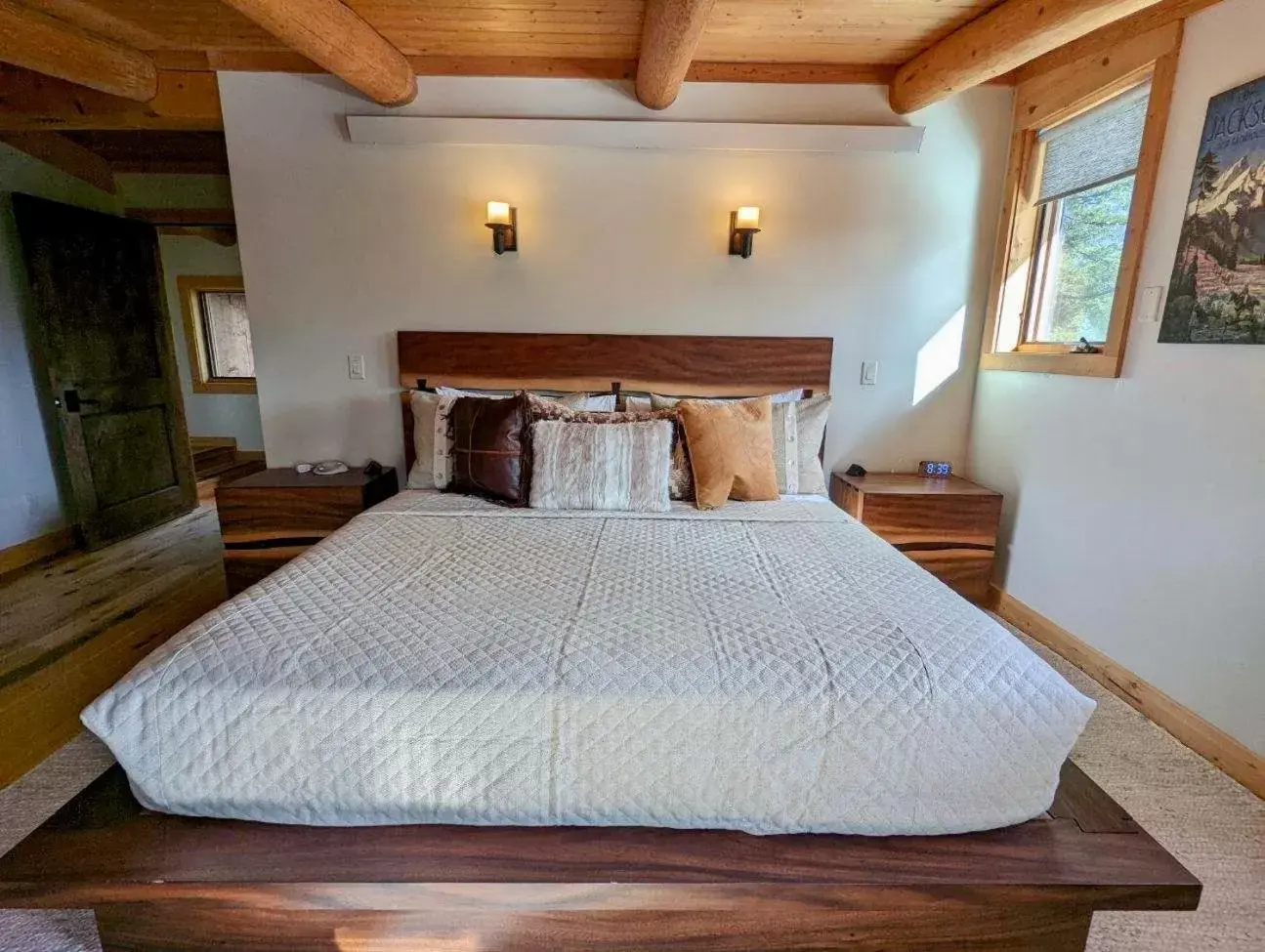 Bed in Jackson Hole Hideout