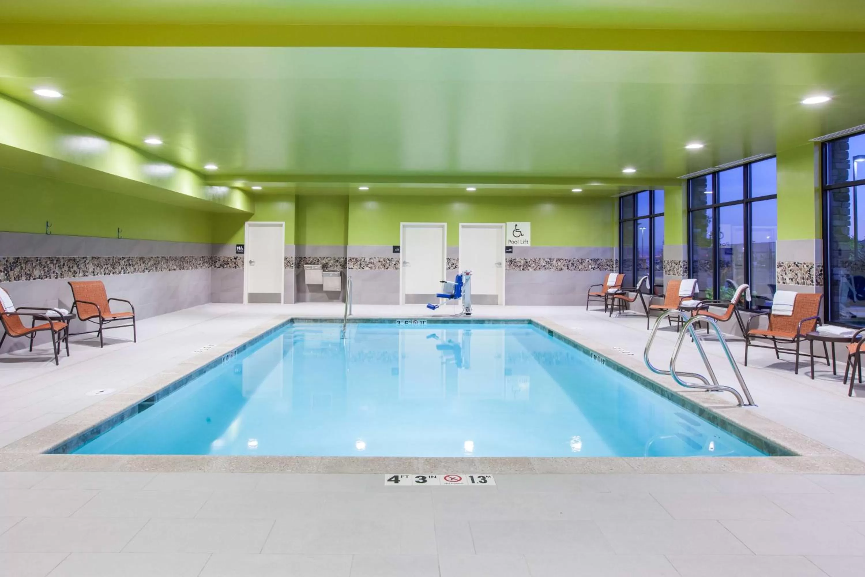 Pool view in Hampton Inn & Suites Pasco/Tri-Cities, WA