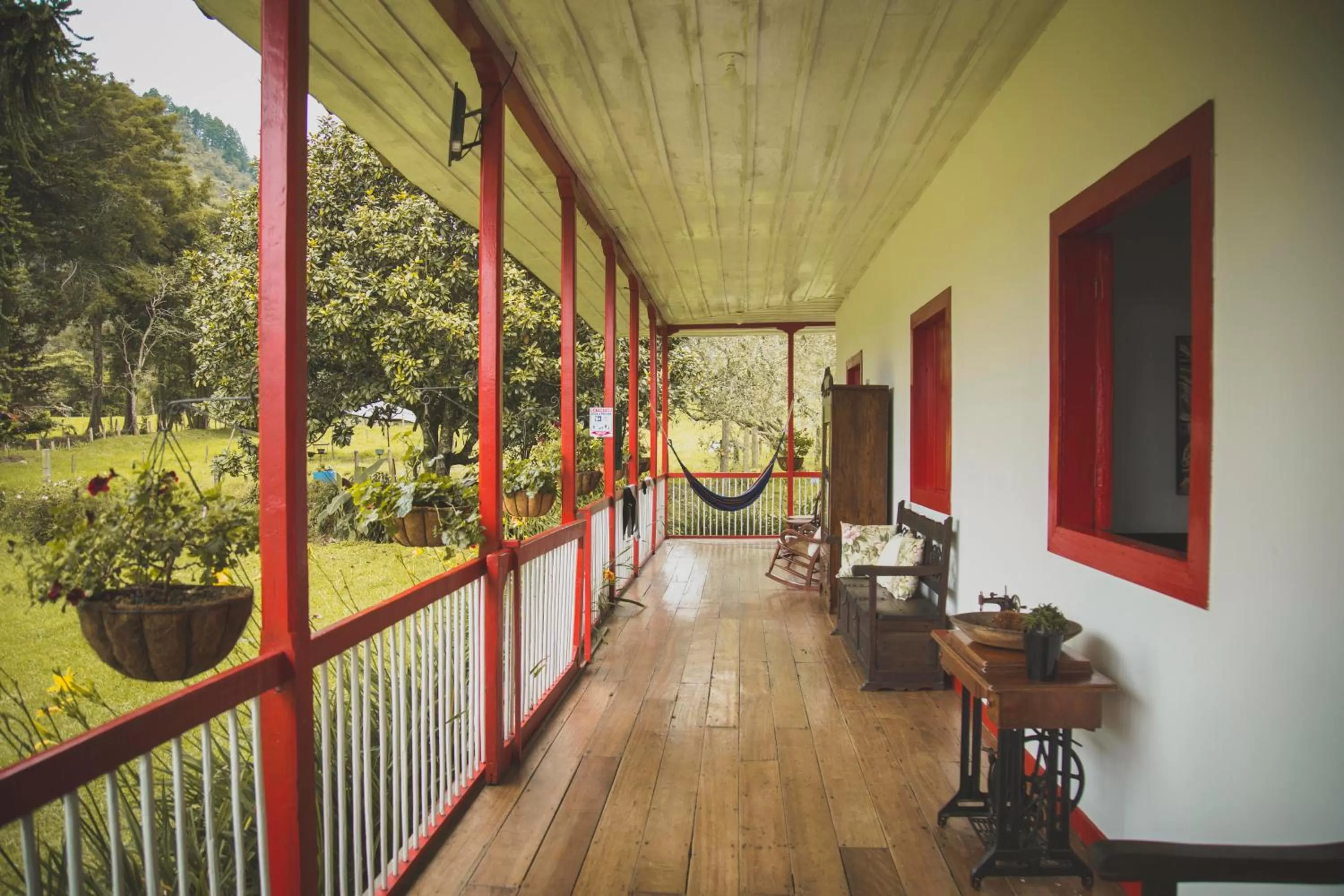 Balcony/Terrace in La Cabaña Ecohotel - Valle del Cocora