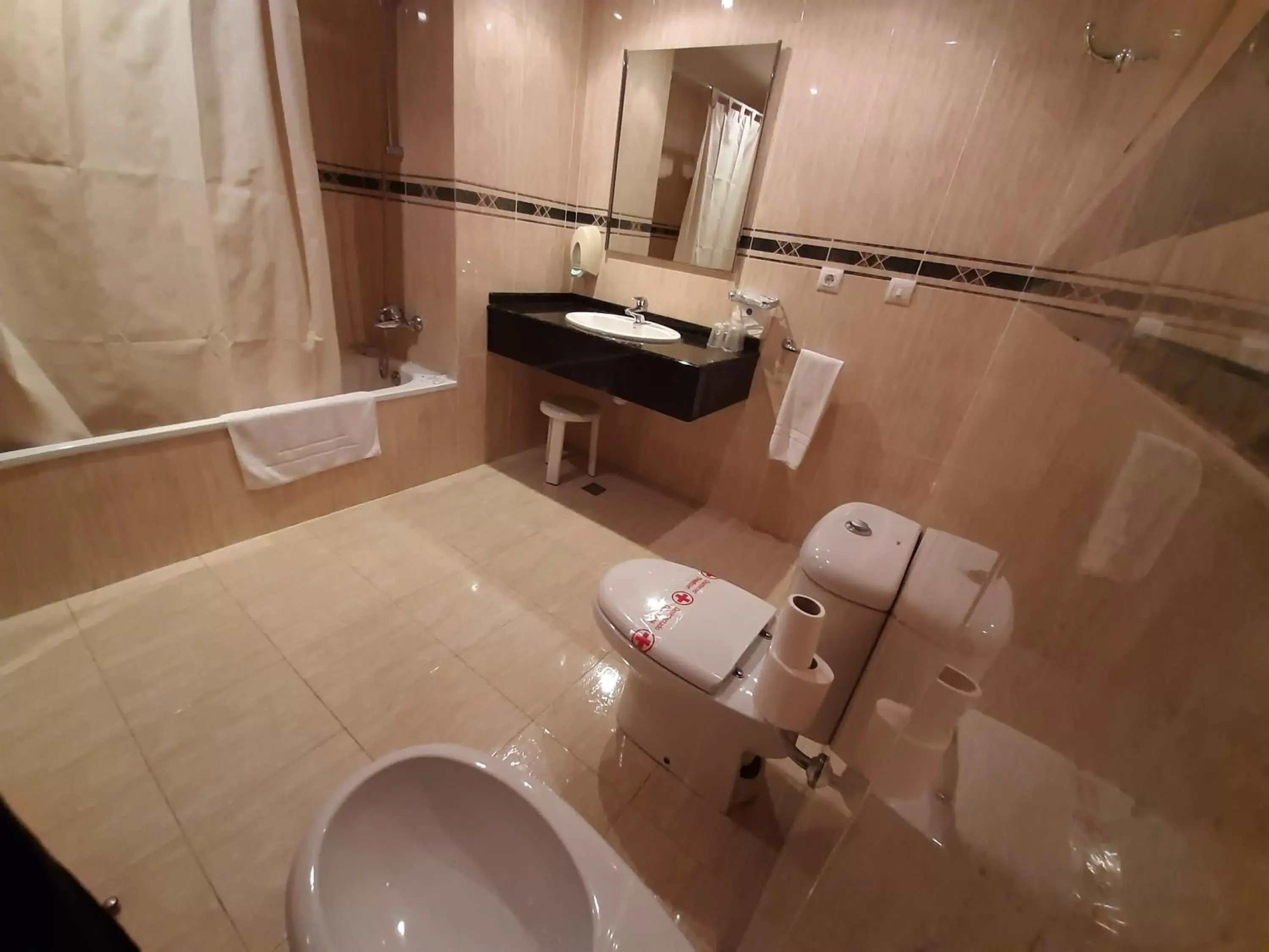 Toilet, Bathroom in Hotel Rostits