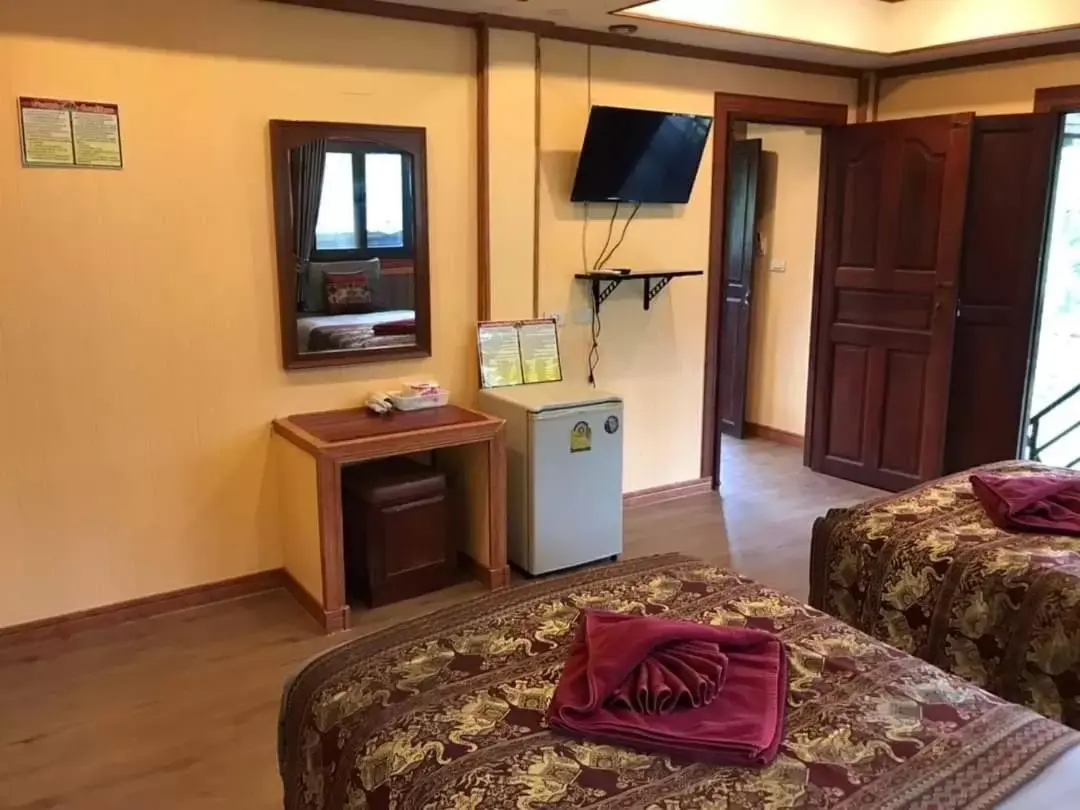 Bed in Khaosok Rainforest Resort Bed in Khaosok Rainforest Resort