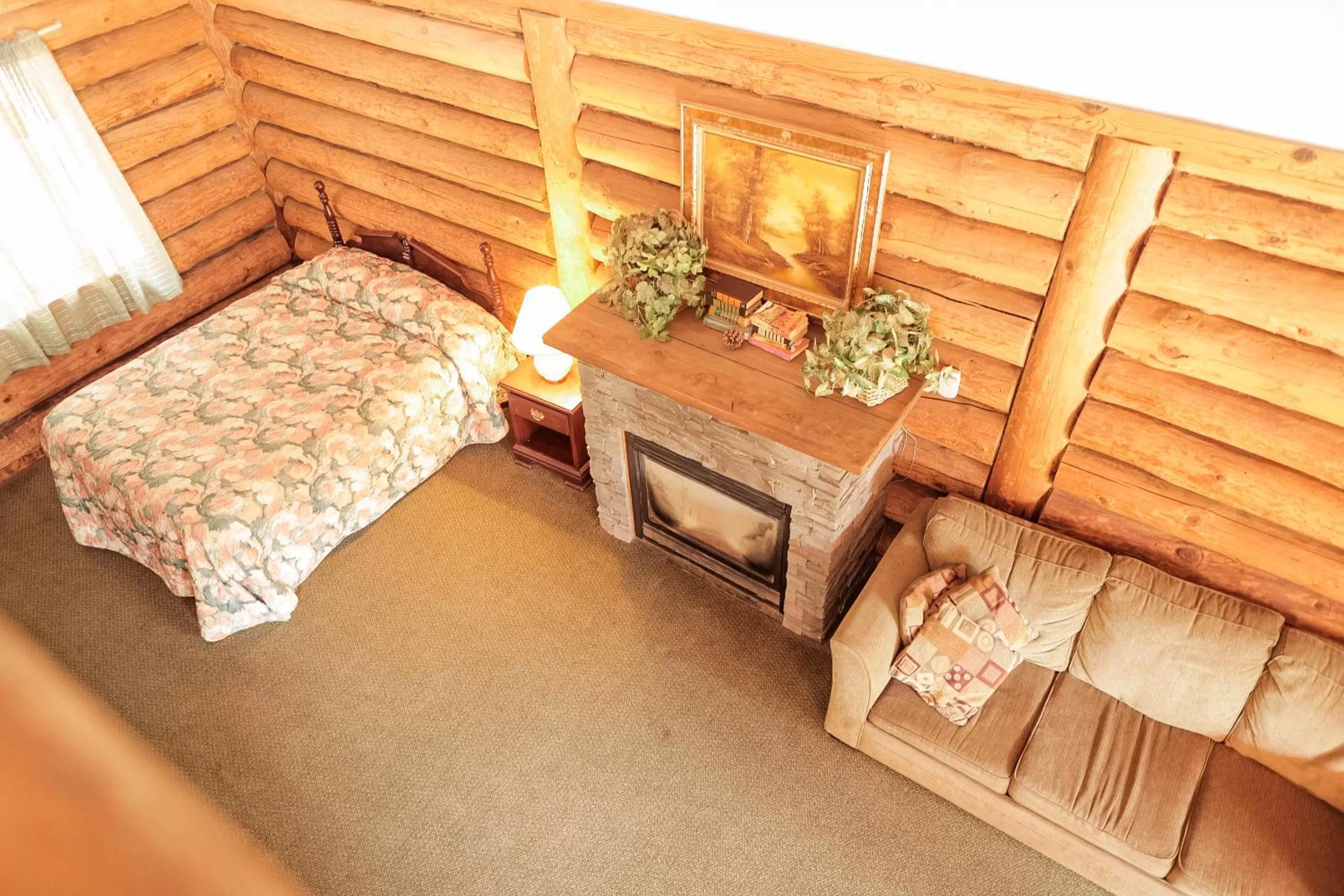 Bed in Bear Creek Cabins