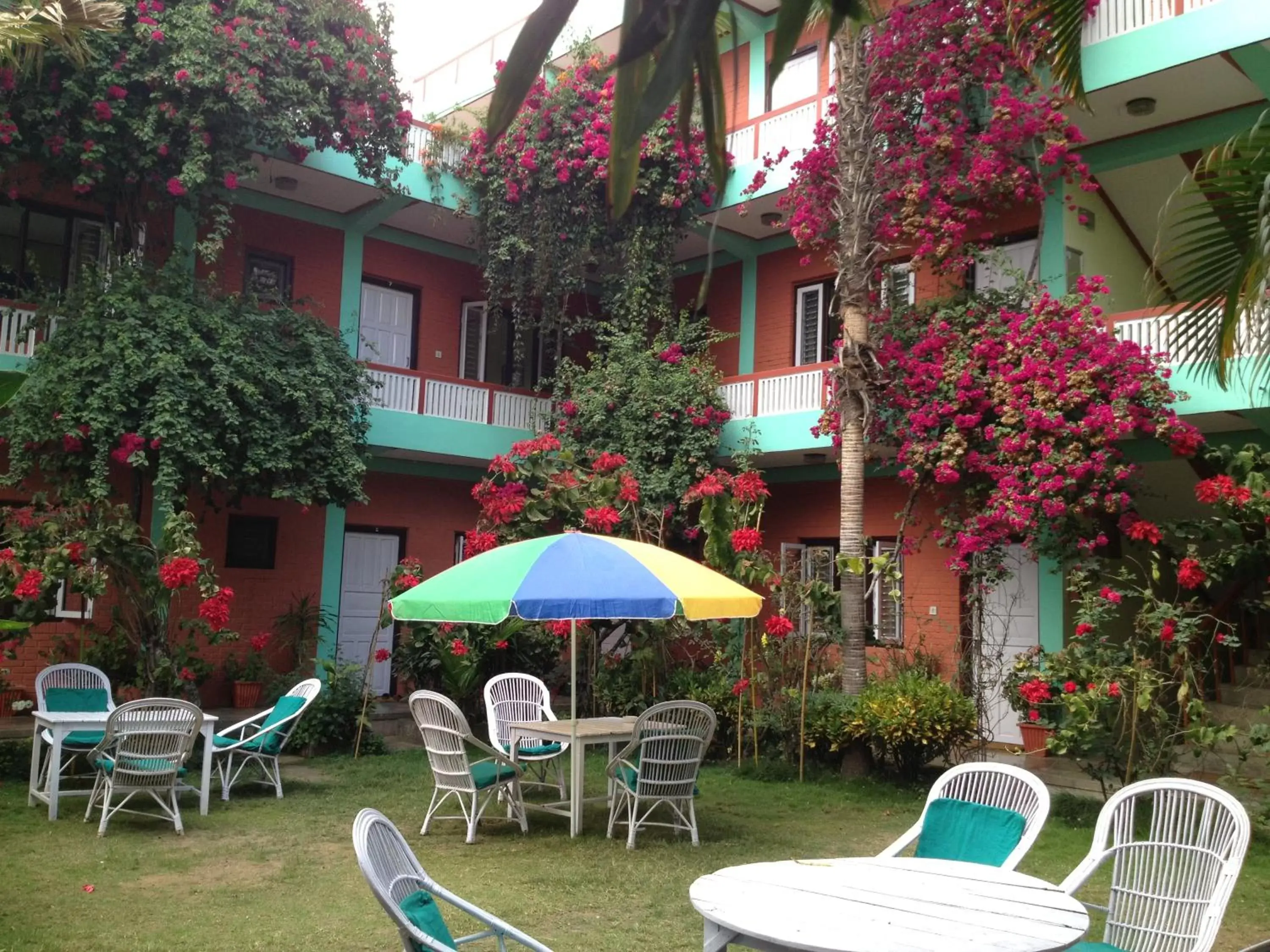 Garden, Swimming Pool in New Pokhara Lodge - Lakeside, Pokhara Nepal