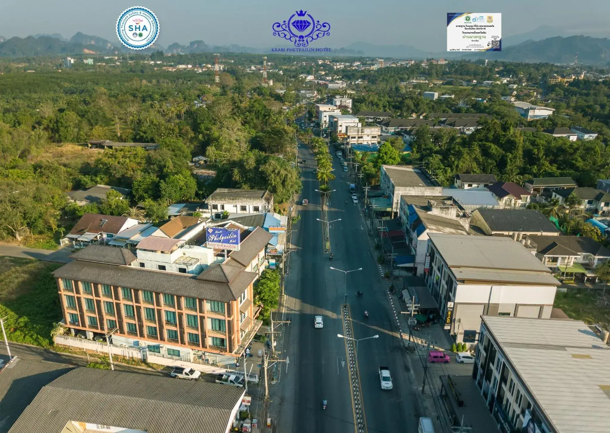 Property building, Bird's-eye View in Krabi Phetpailin Hotel