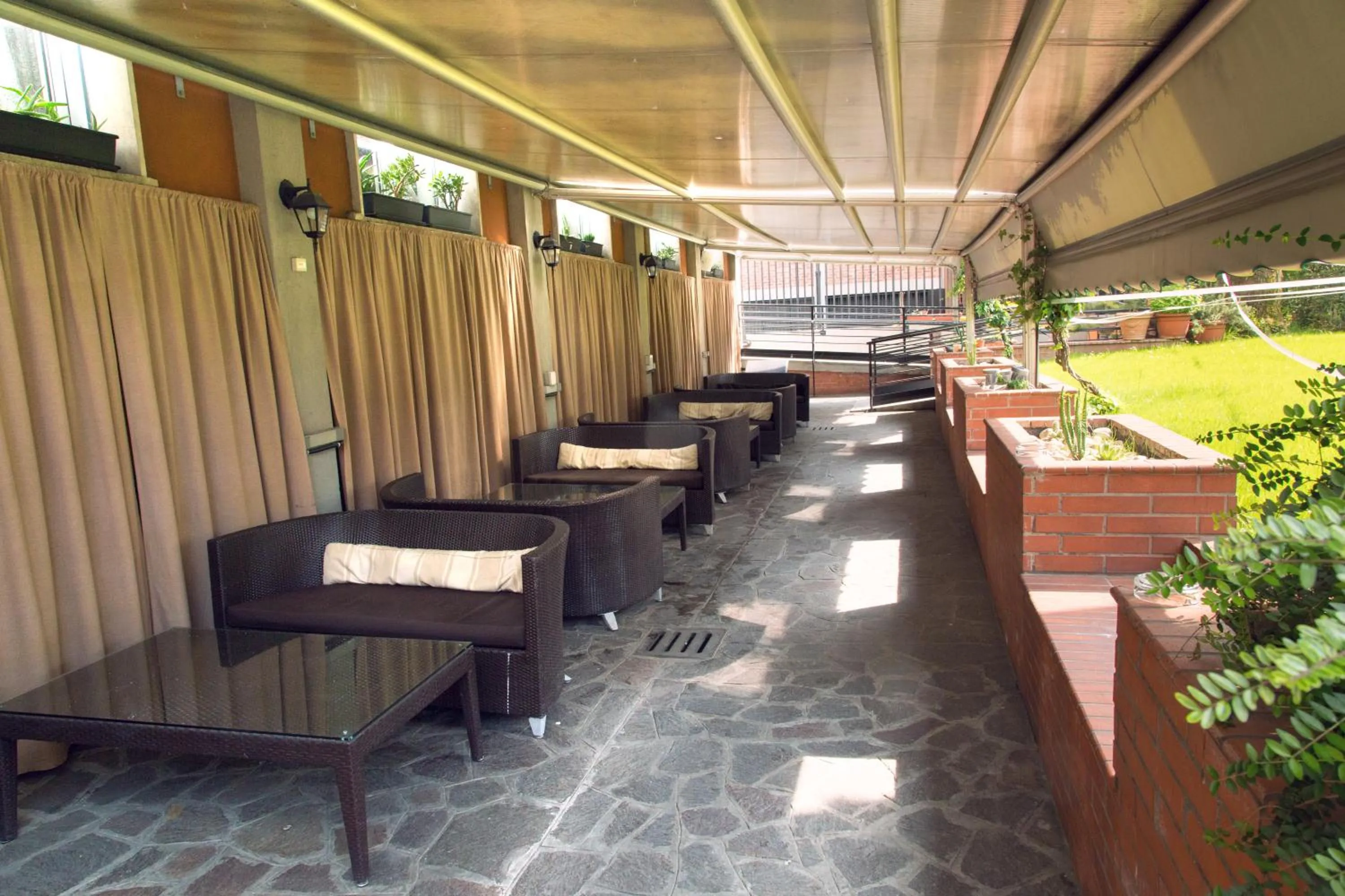 Balcony/Terrace in eco Hotel Milano & BioRiso Restaurant