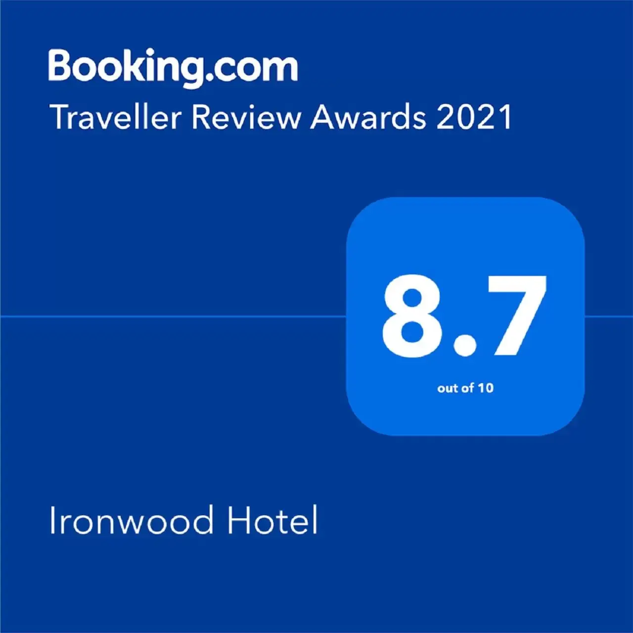 Logo/Certificate/Sign/Award in Ironwood Hotel