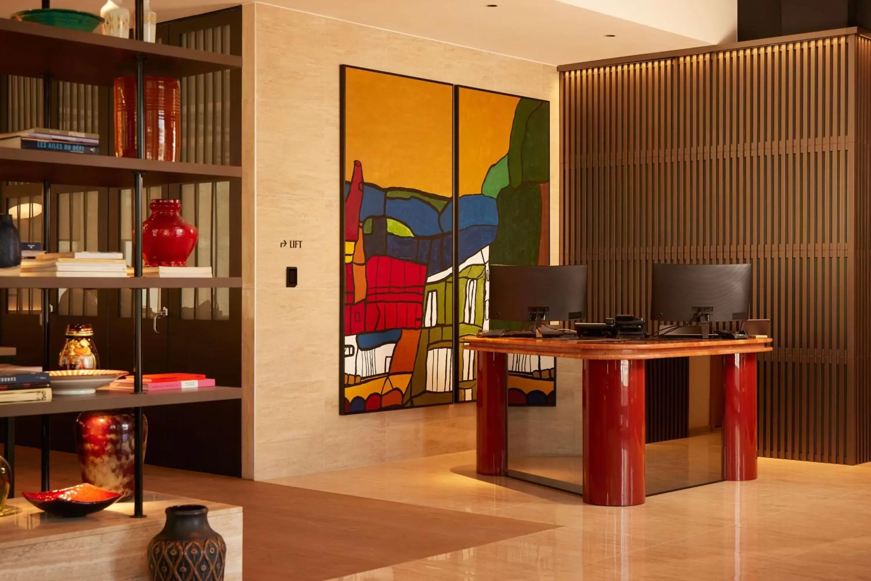 Lobby or reception, TV/Entertainment Center in Adina Apartment Hotel Geneva