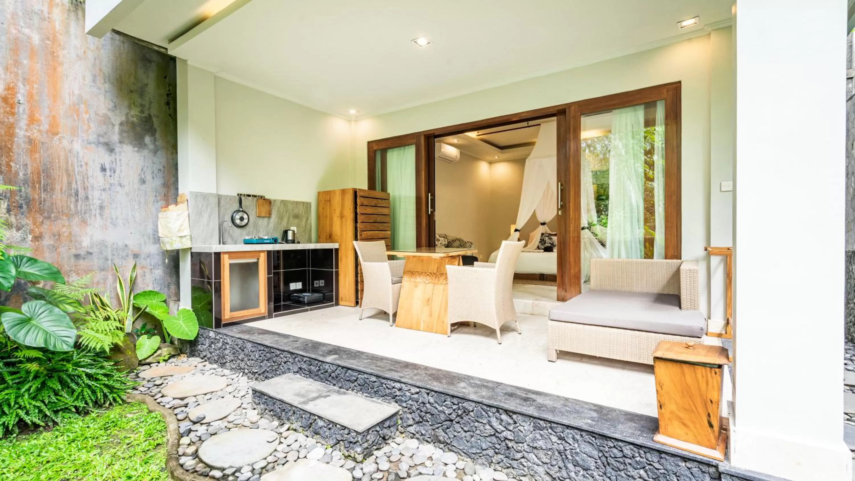 Balcony/Terrace in KajaNe Mua at Ubud Bali