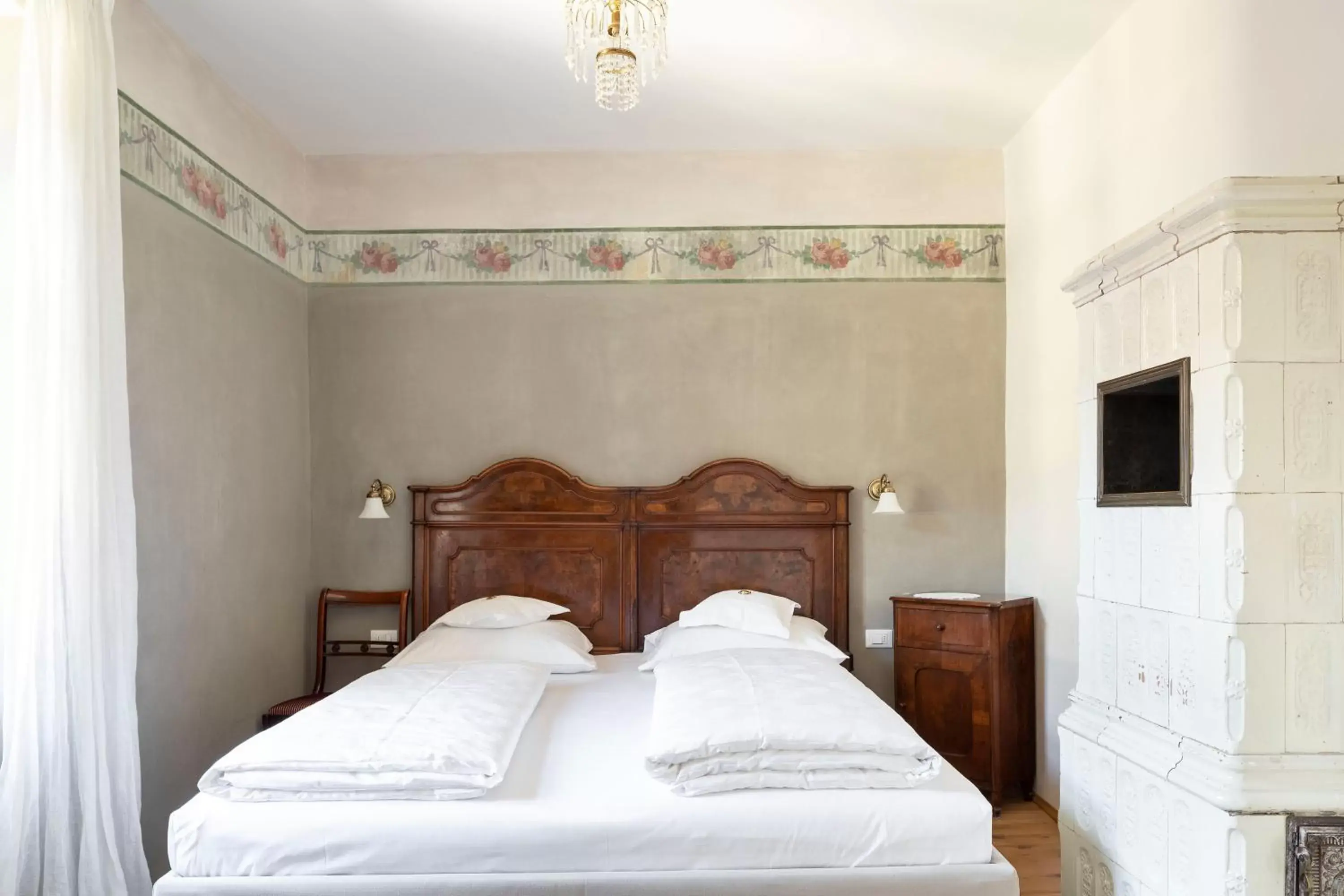 Bed in Villa Bergmann Suites Meran