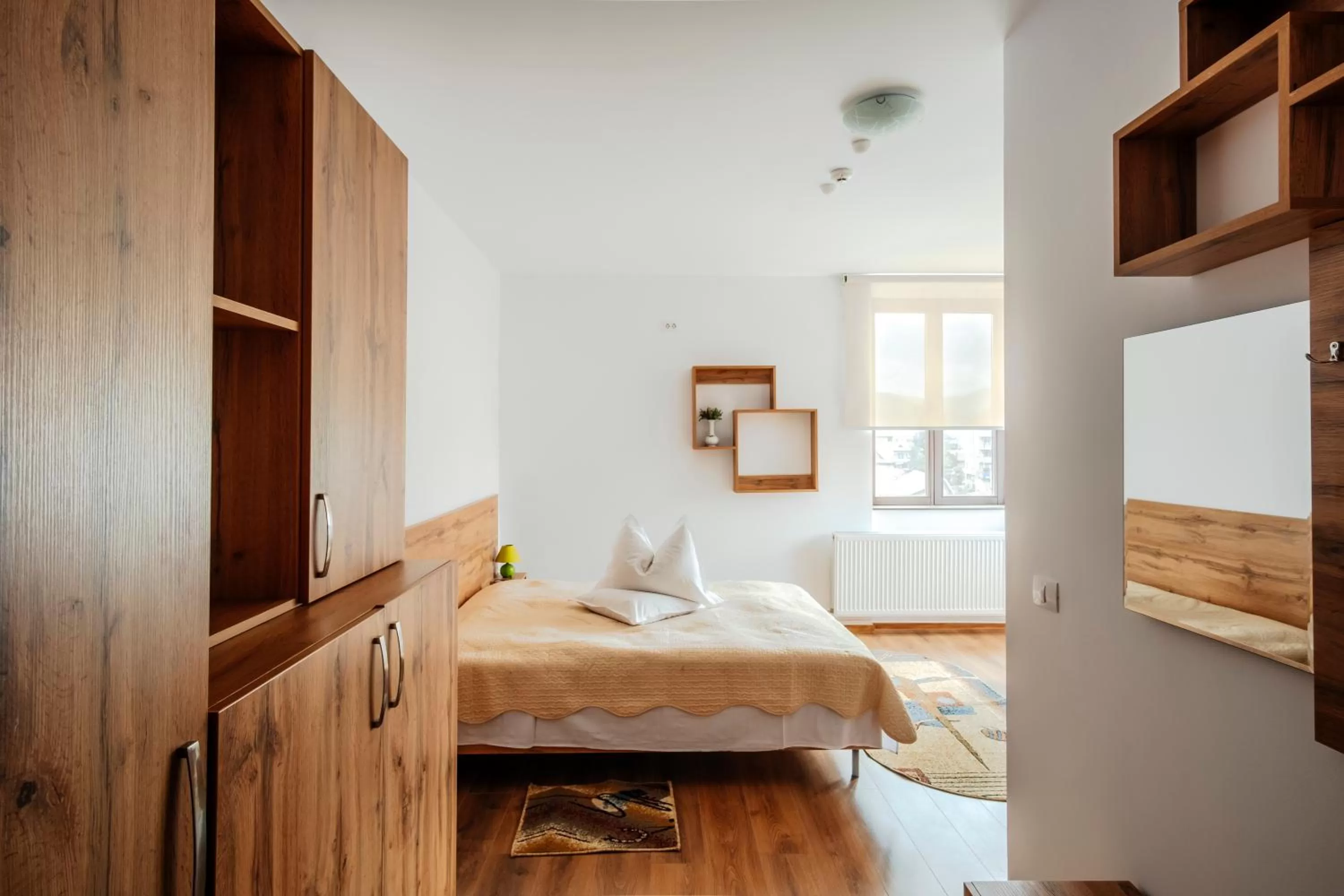 Bed in Hotel Carpati