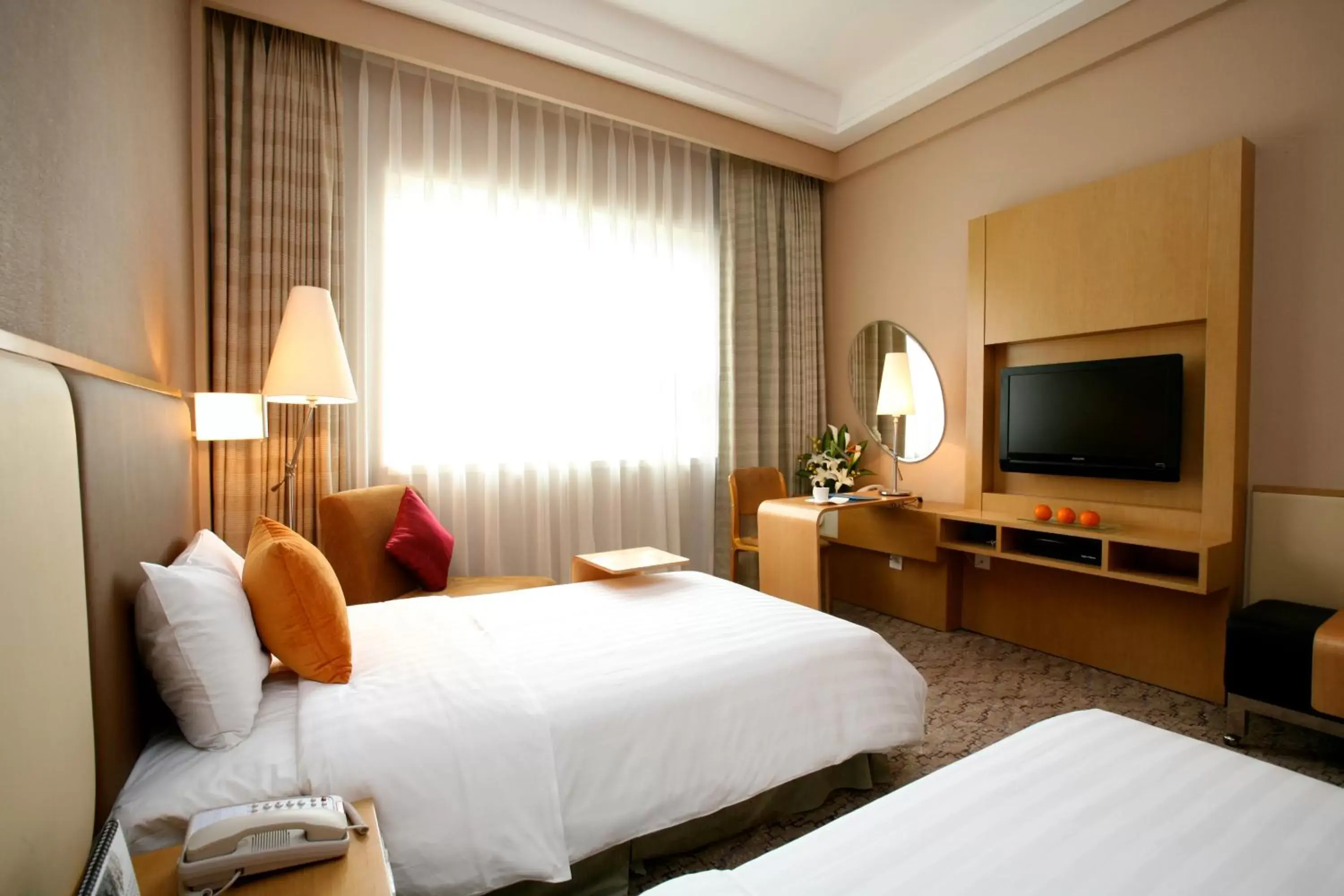 Photo of the whole room, Bed in Beijing XinQiao Hotel