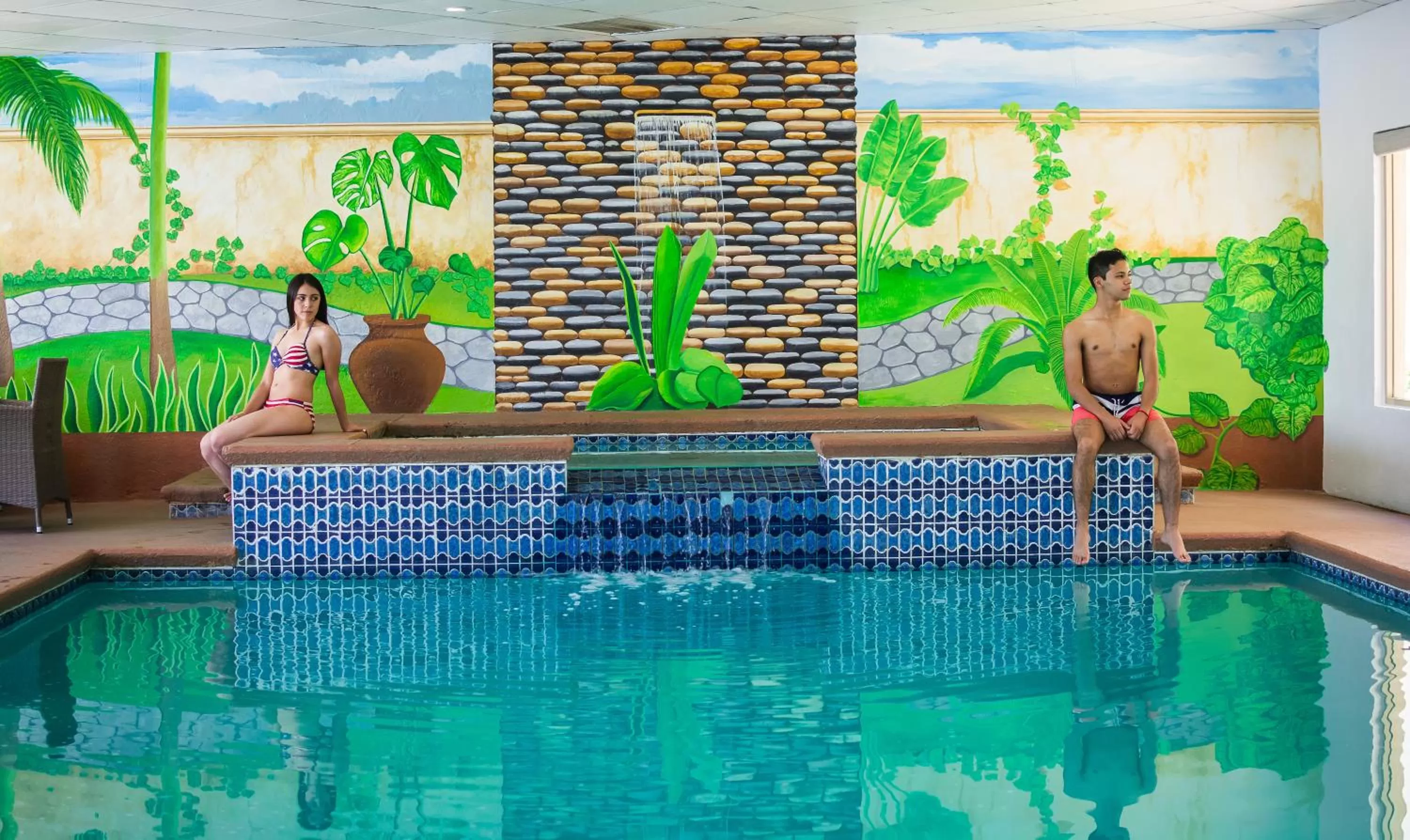 Swimming pool in Hotel María Bonita Consulado Americano