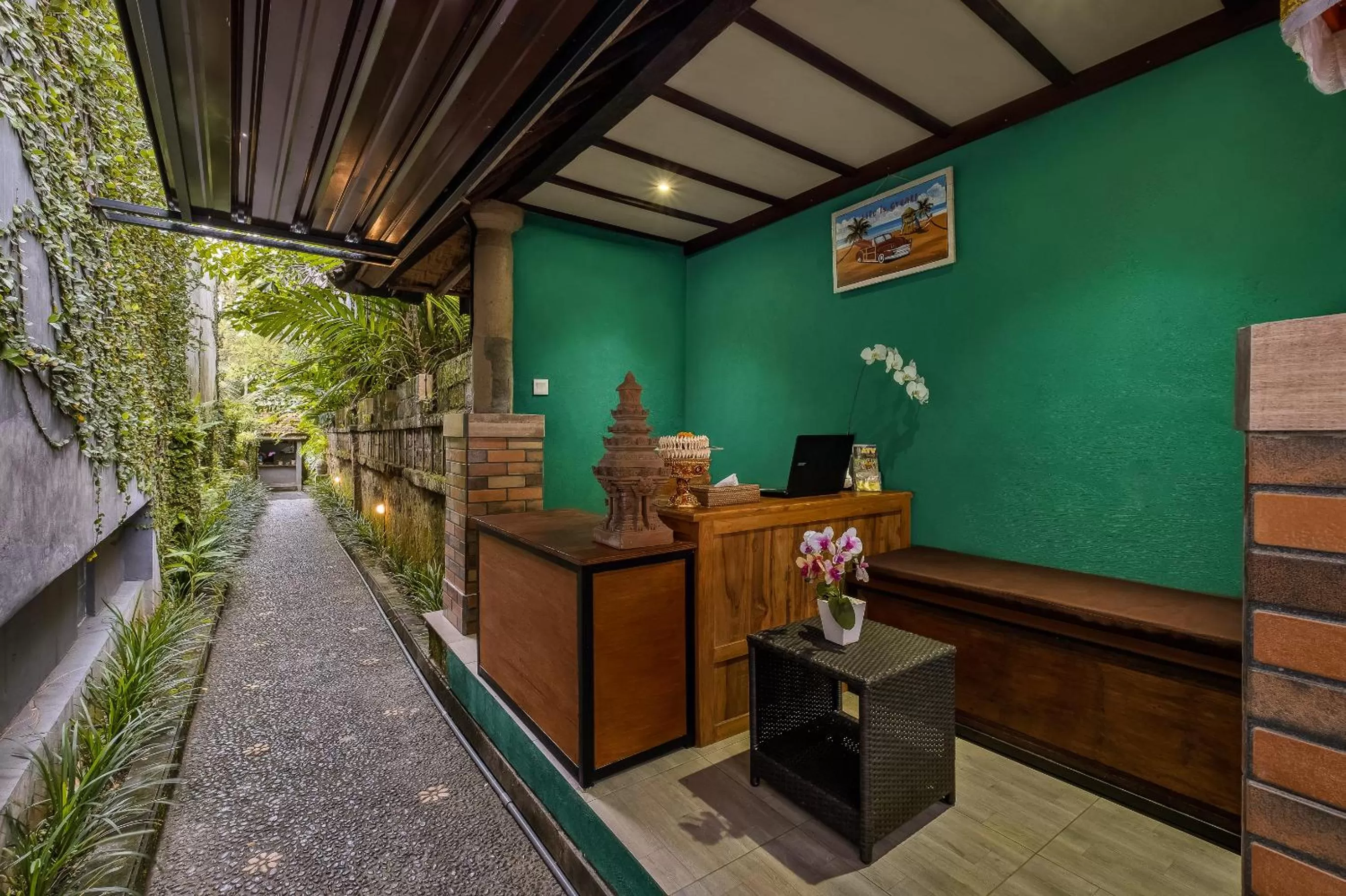 Lobby or reception in Kubu Rama Ubud Cottage