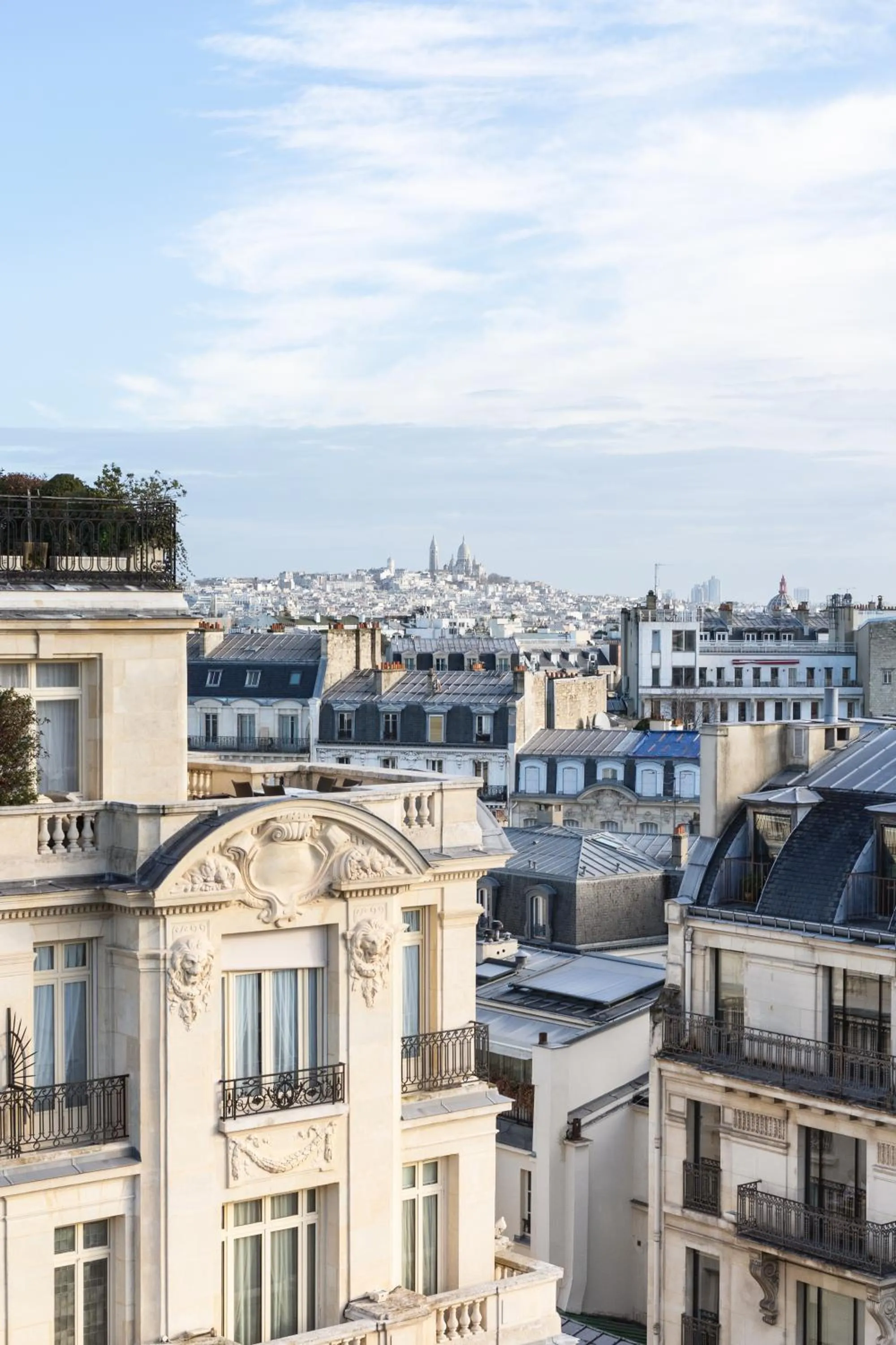 City view in The Peninsula Paris