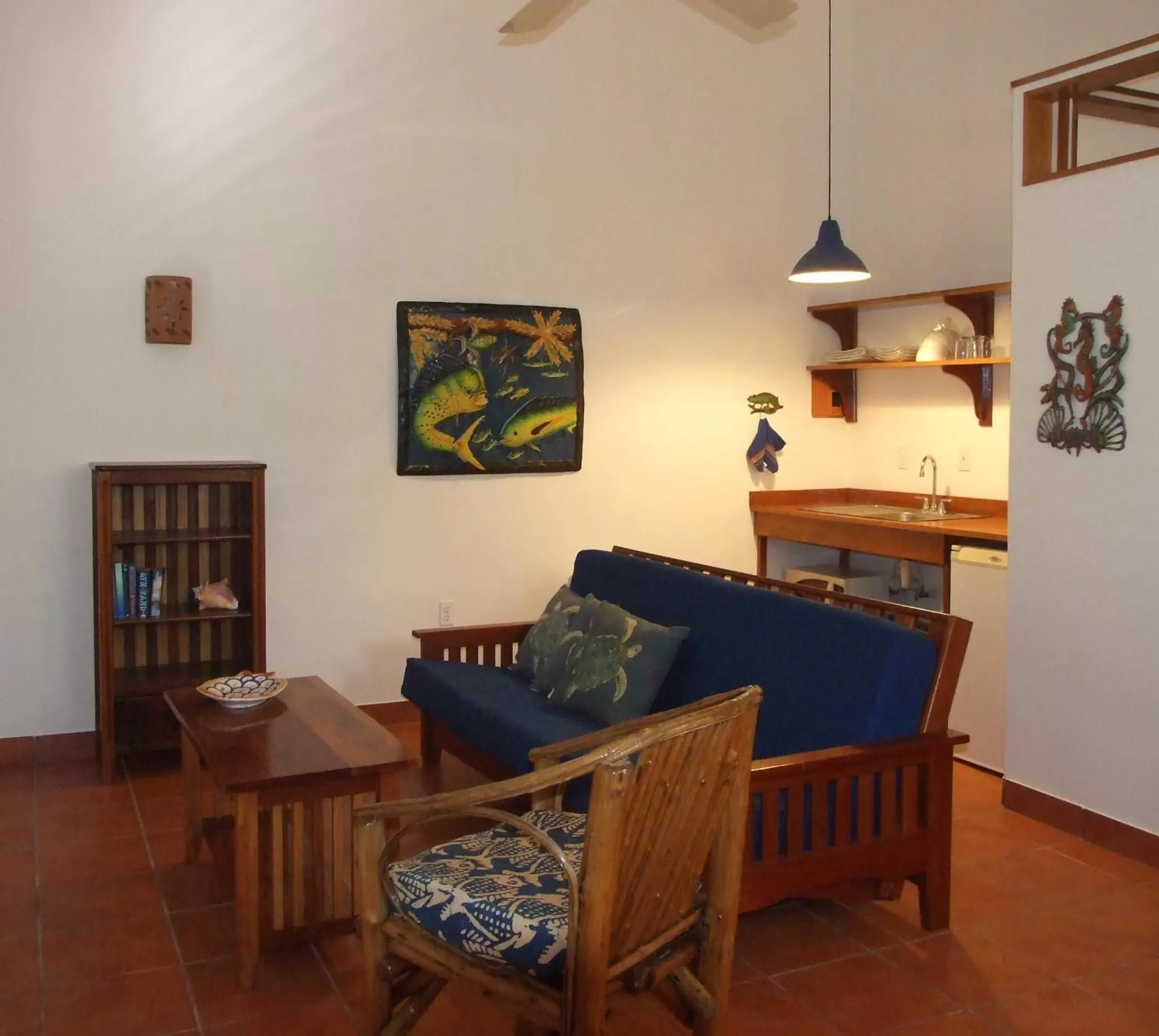 Living room in BlueBelize B&B