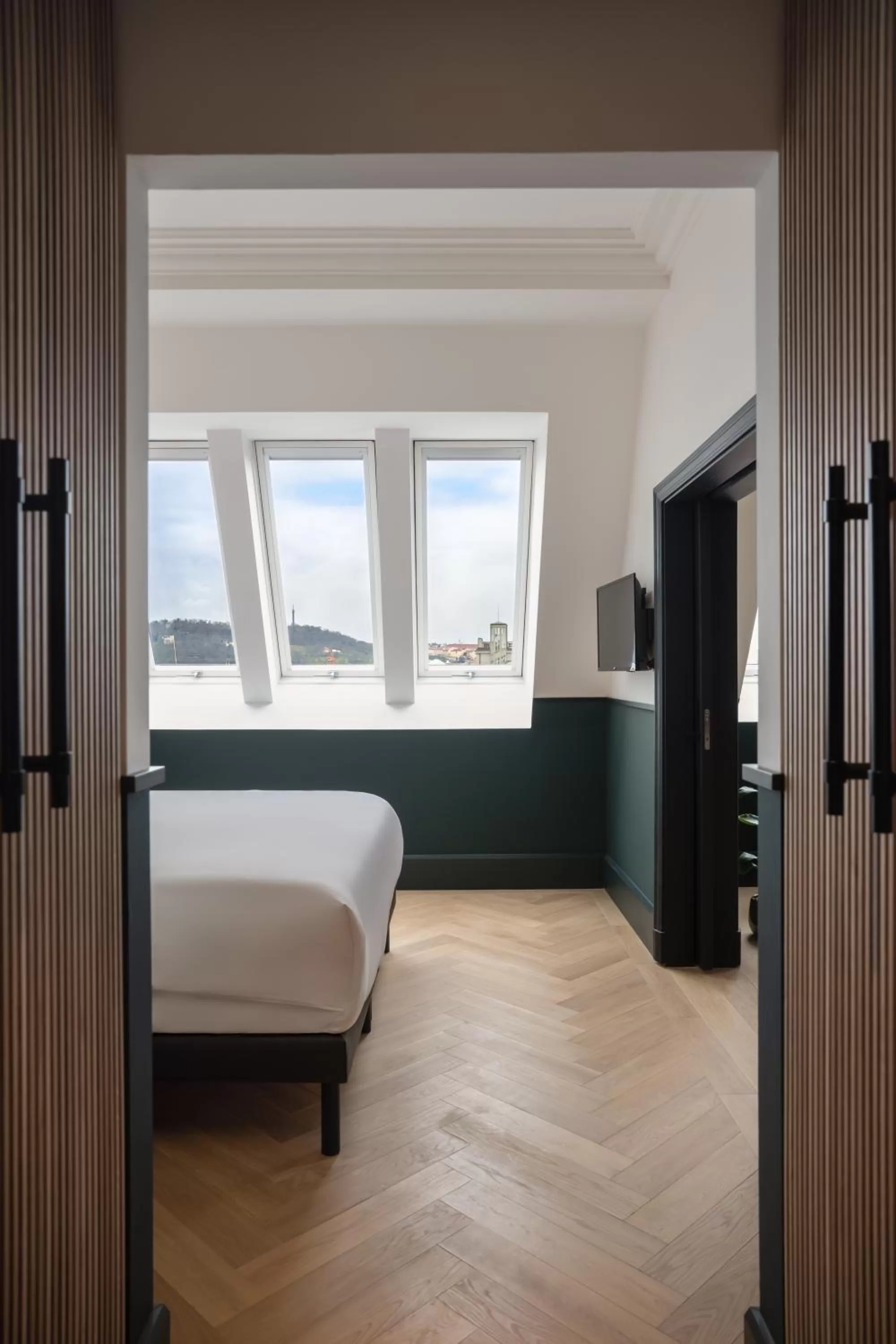 Bedroom, Bed in Almanac X Alcron Prague