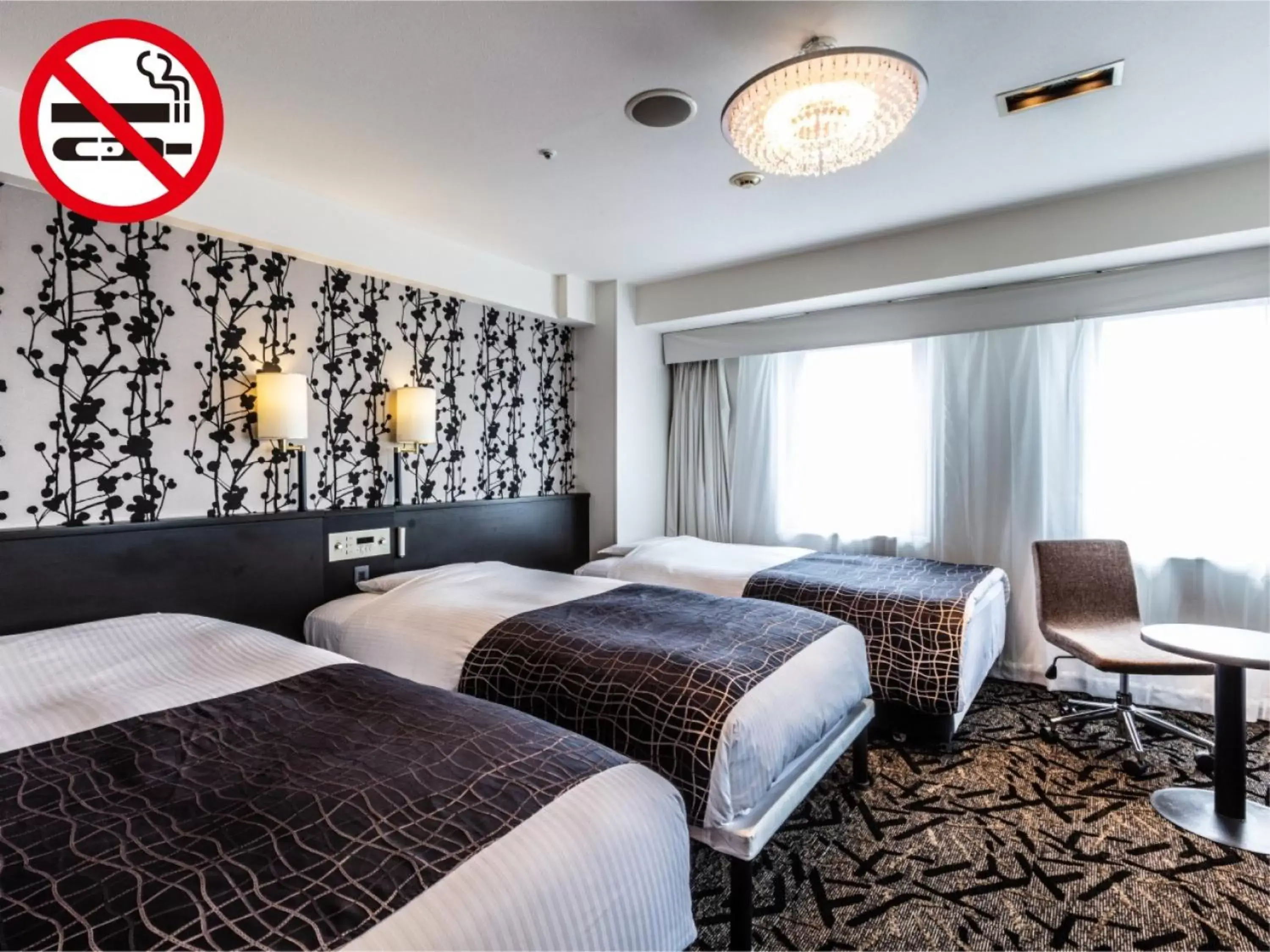 Photo of the whole room, Bed in APA Hotel Osaka Higobashi Ekimae