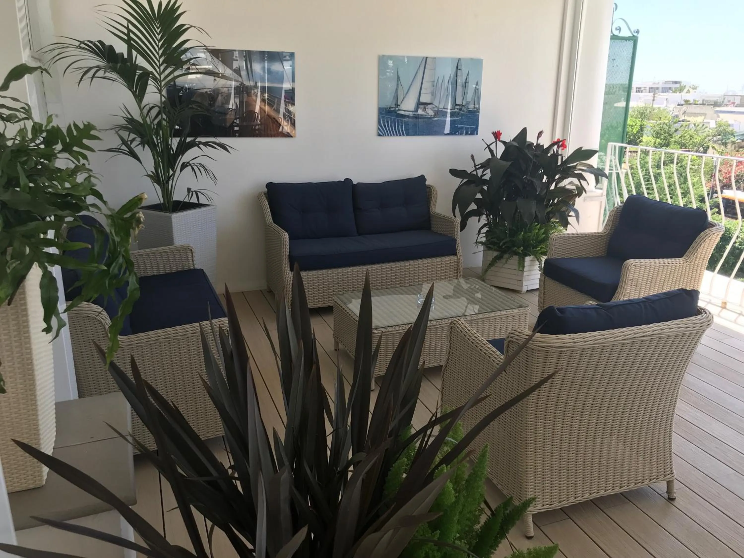 Patio in Bougainville Luxury Boutique Hotel