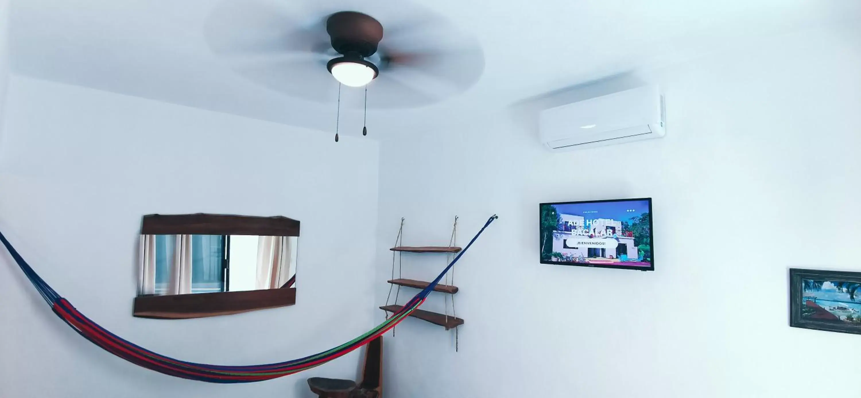 TV/Entertainment Center in Ade Hotel Bacalar