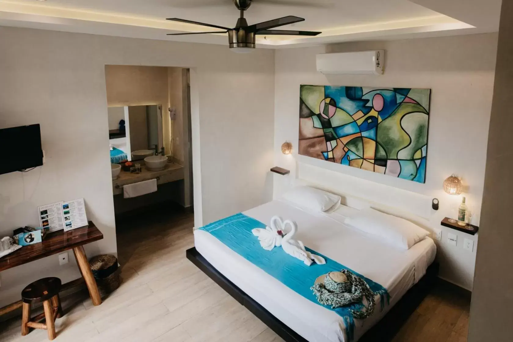 Photo of the whole room, Bed in Pacha Tulum Boutique Hotel