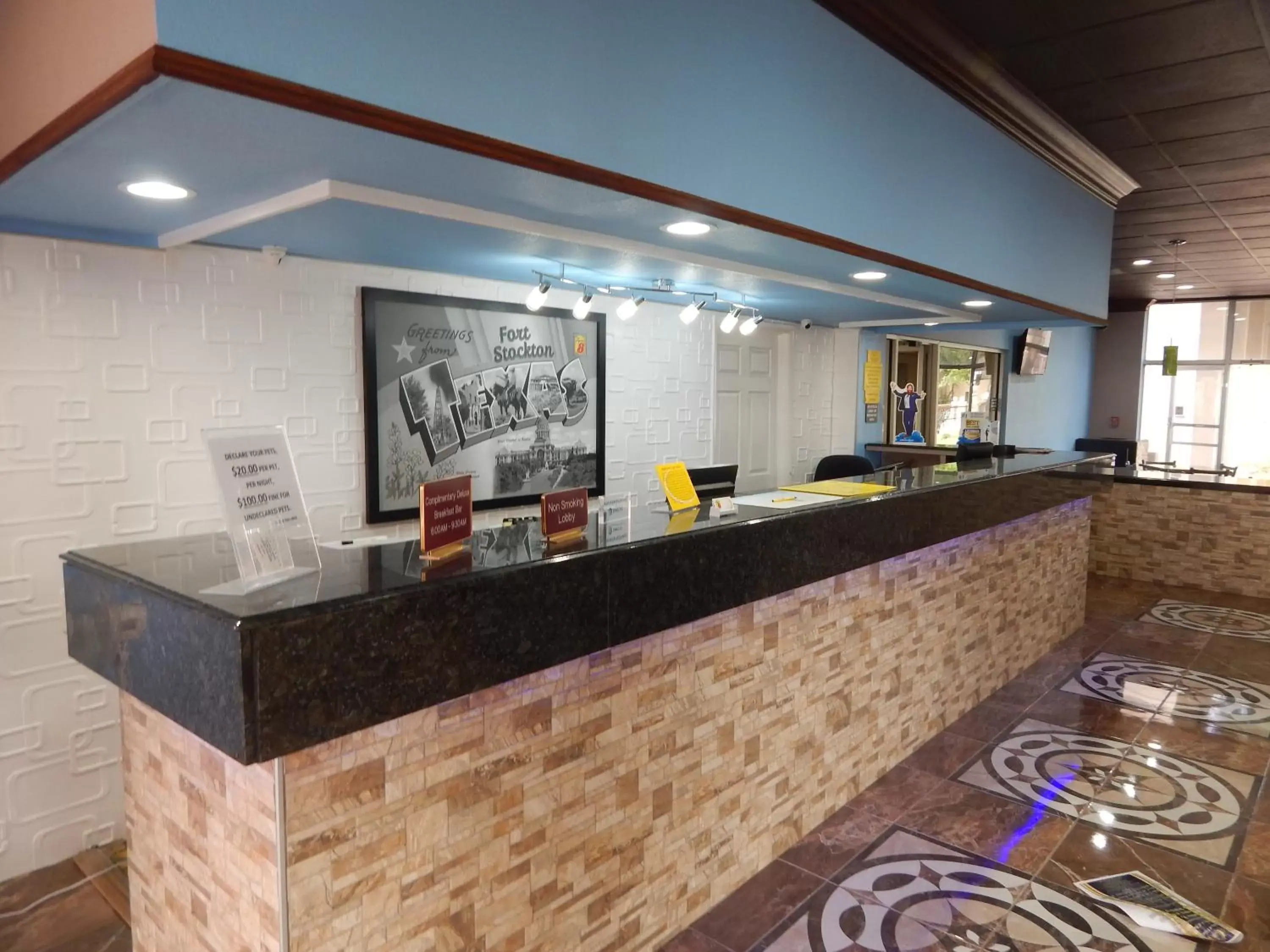 Lobby or reception in Super 8 by Wyndham Ft Stockton Lobby or reception in Super 8 by Wyndham Ft Stockton