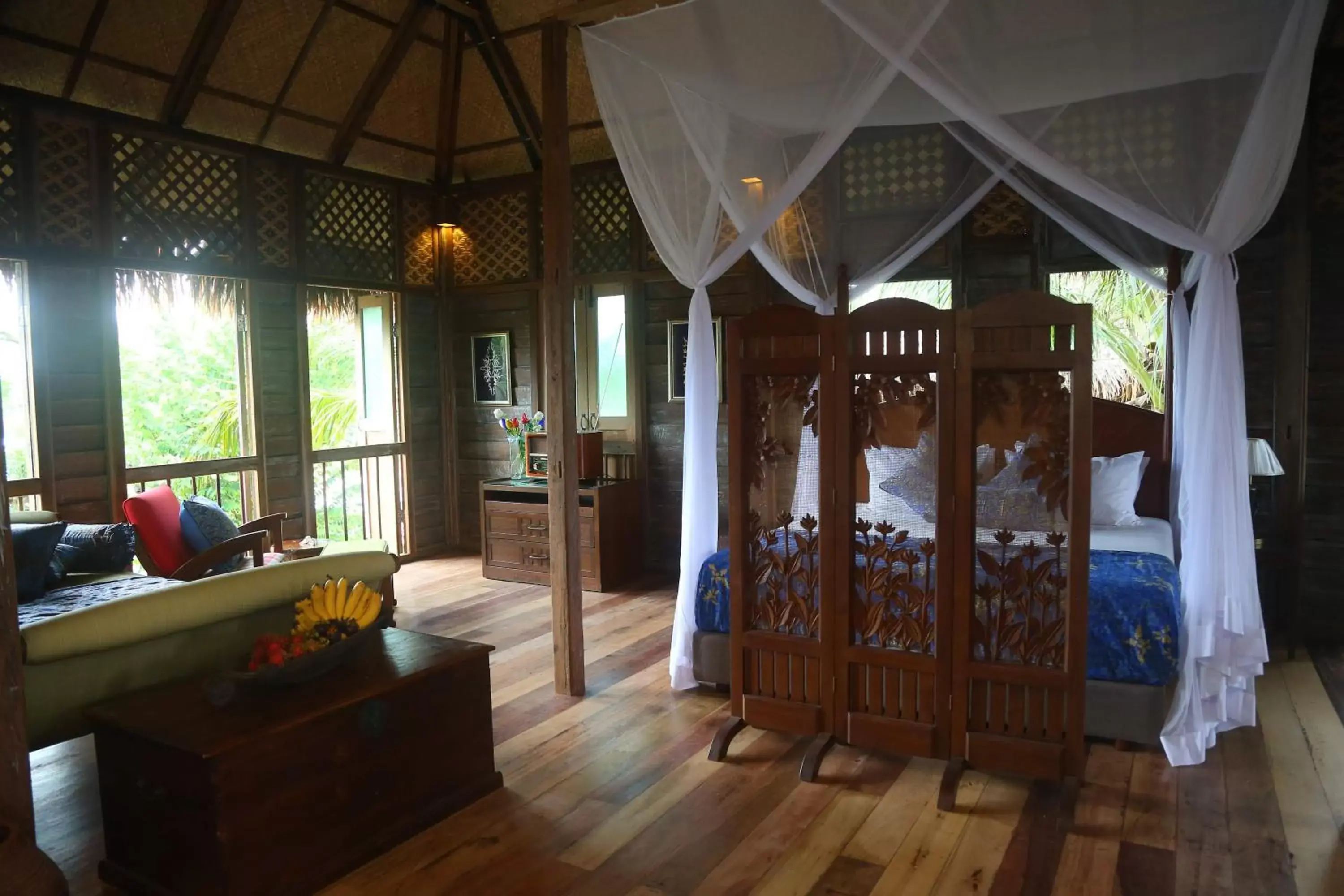 Living room in Kunang Kunang Heritage Villas