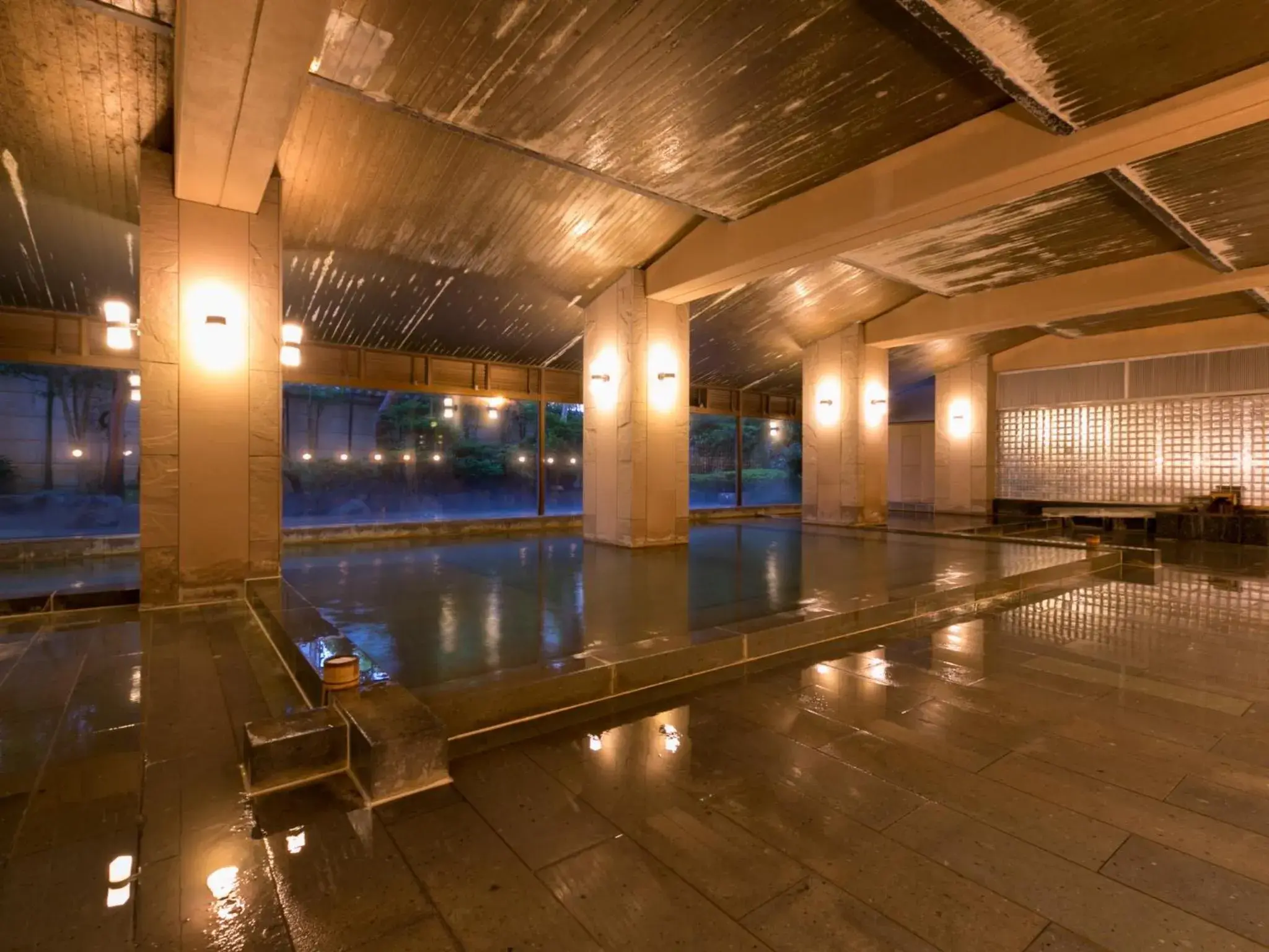 Hot Spring Bath, Swimming Pool in Hoshi