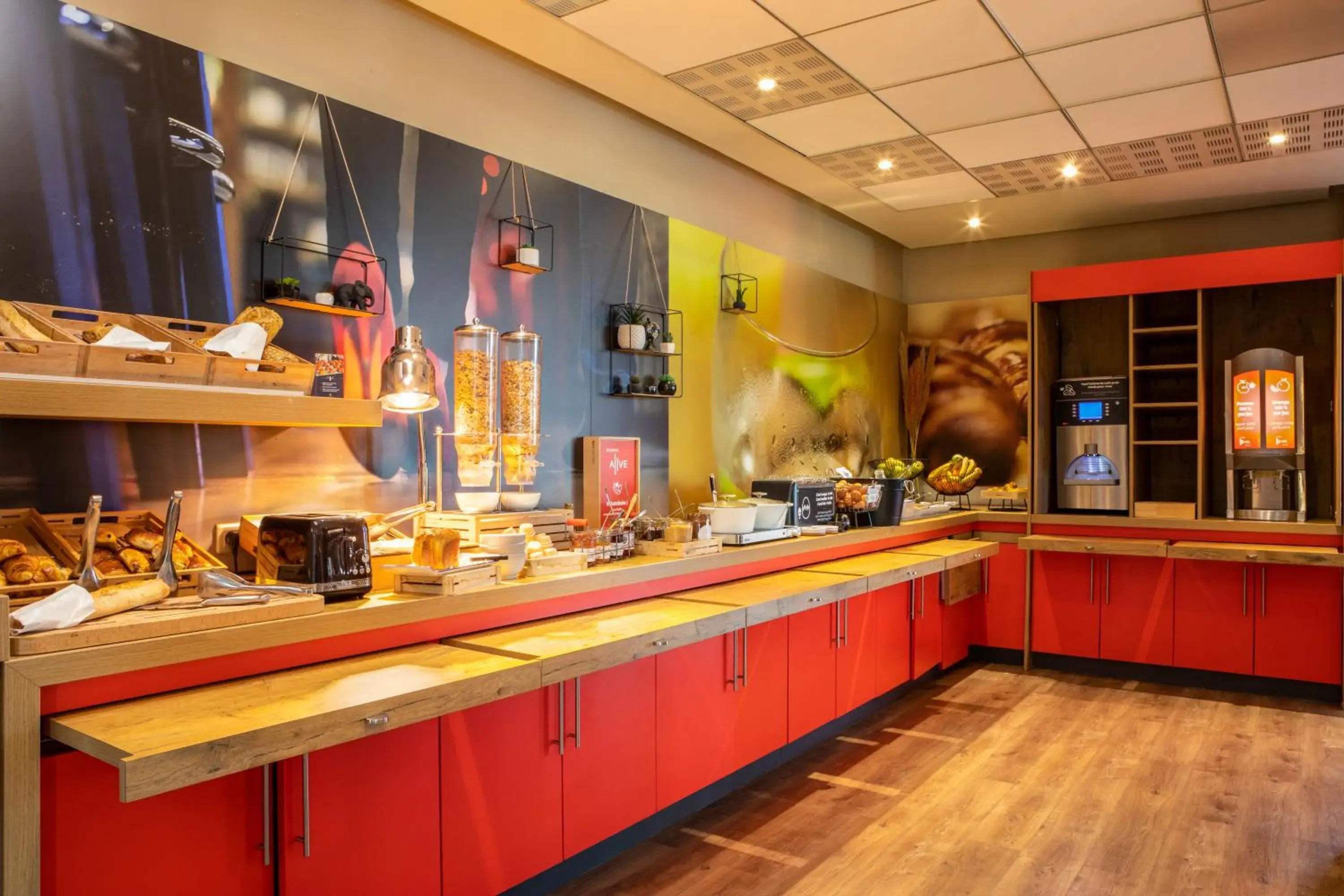 Buffet breakfast in ibis Paris Creteil