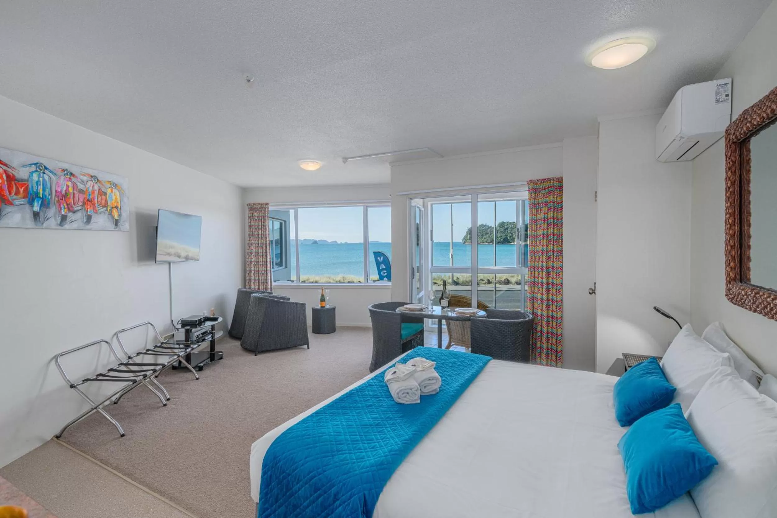 Bed in Waterfront Apartments Whitianga