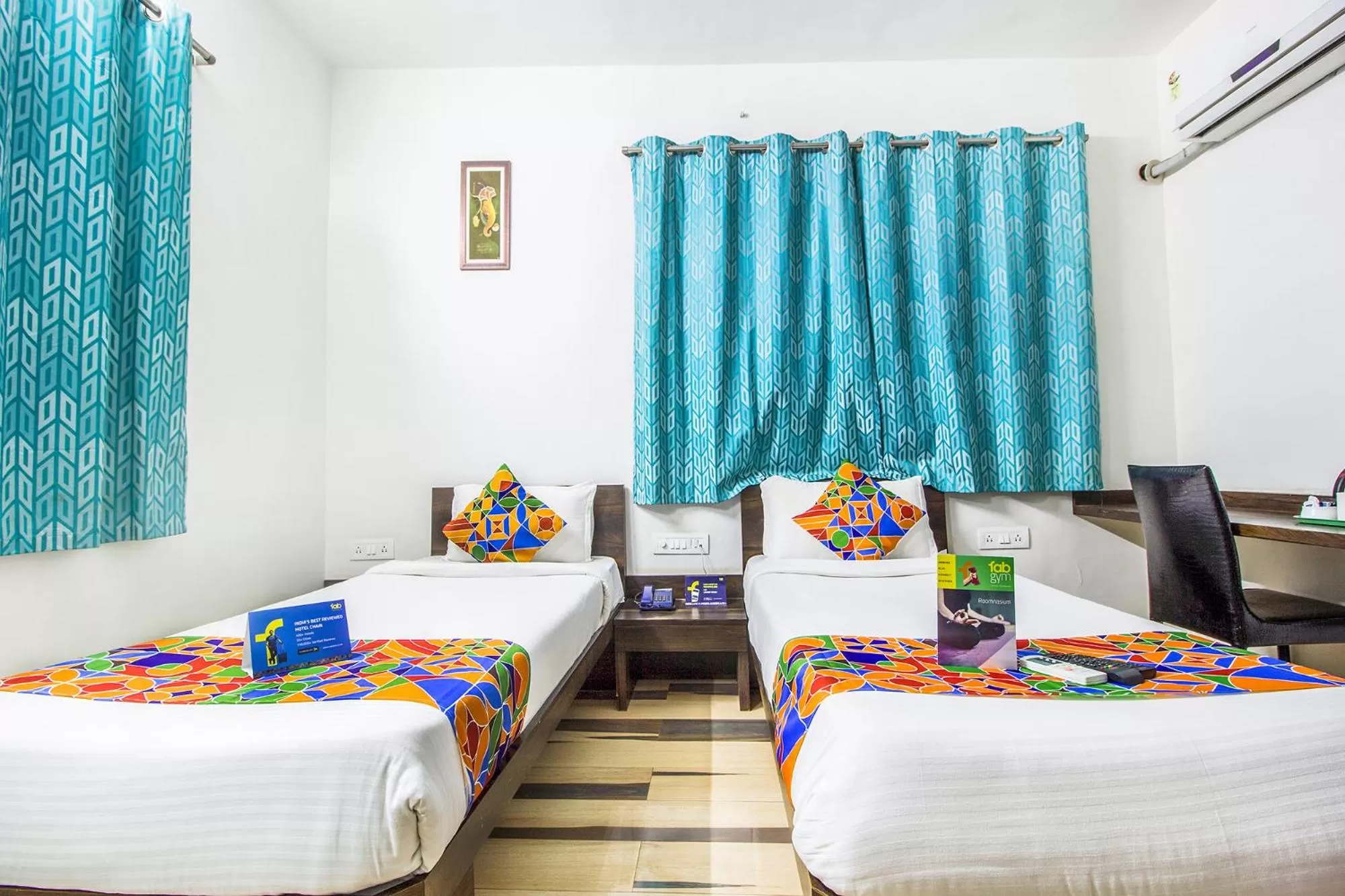 Bedroom, Bed in FabHotel Pruthamesh Pride
