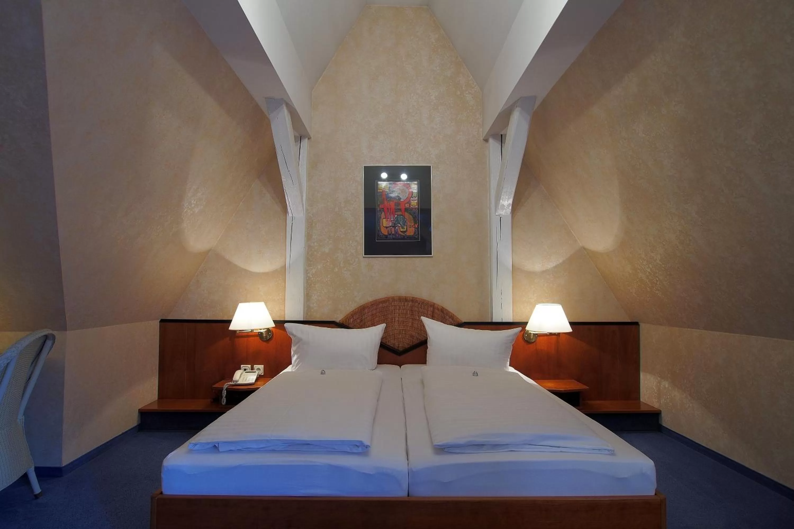 Bed in Hotel Schlossvilla Derenburg